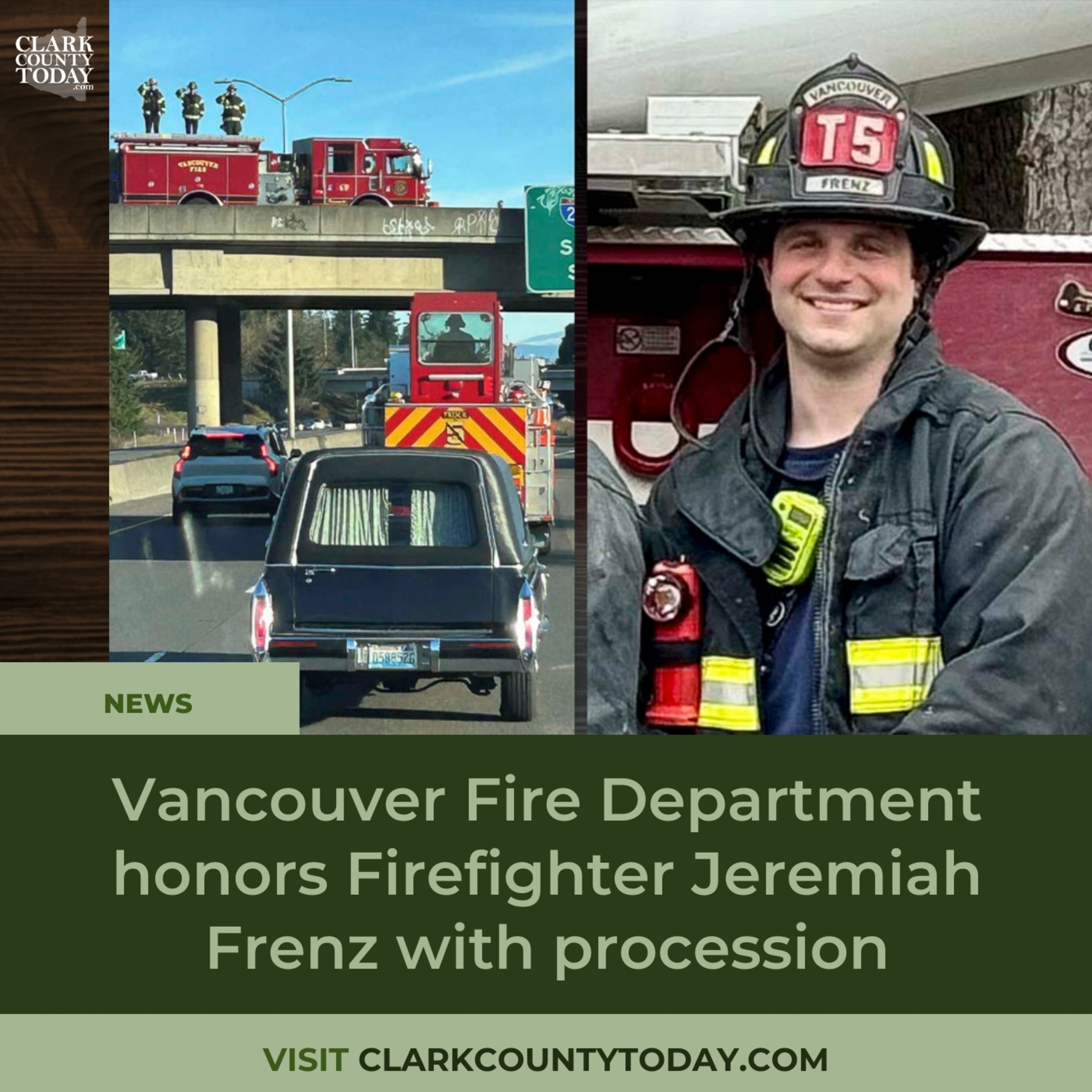Vancouver Fire Department honors Firefighter Jeremiah Frenz with procession episode artwork