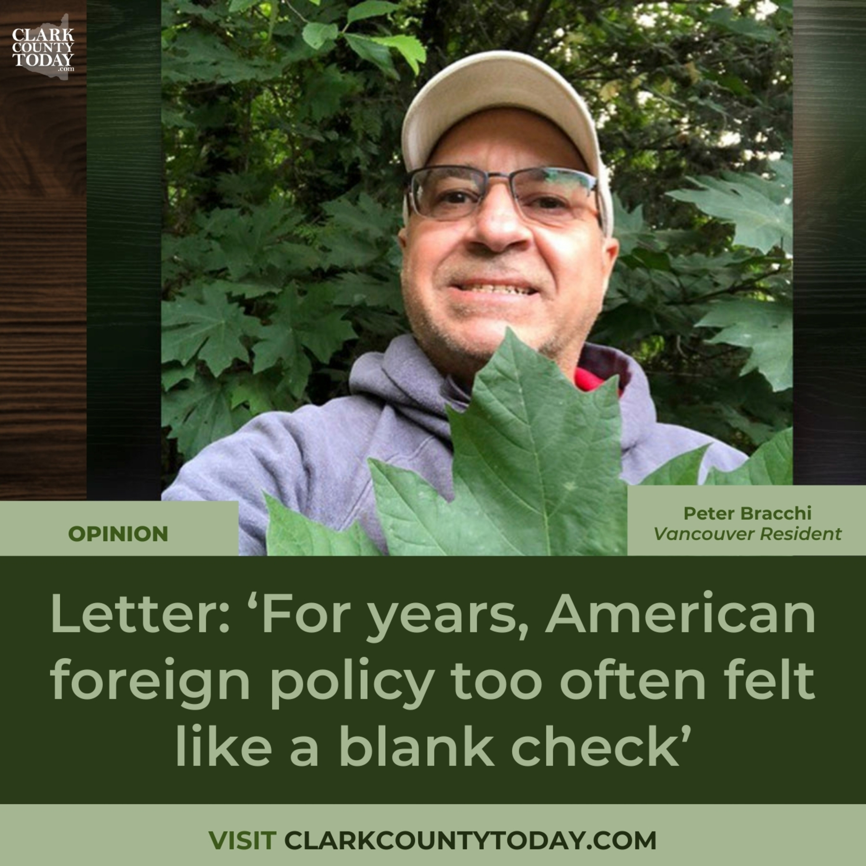 Letter: ‘For years, American foreign policy too often felt like a blank check’ episode artwork