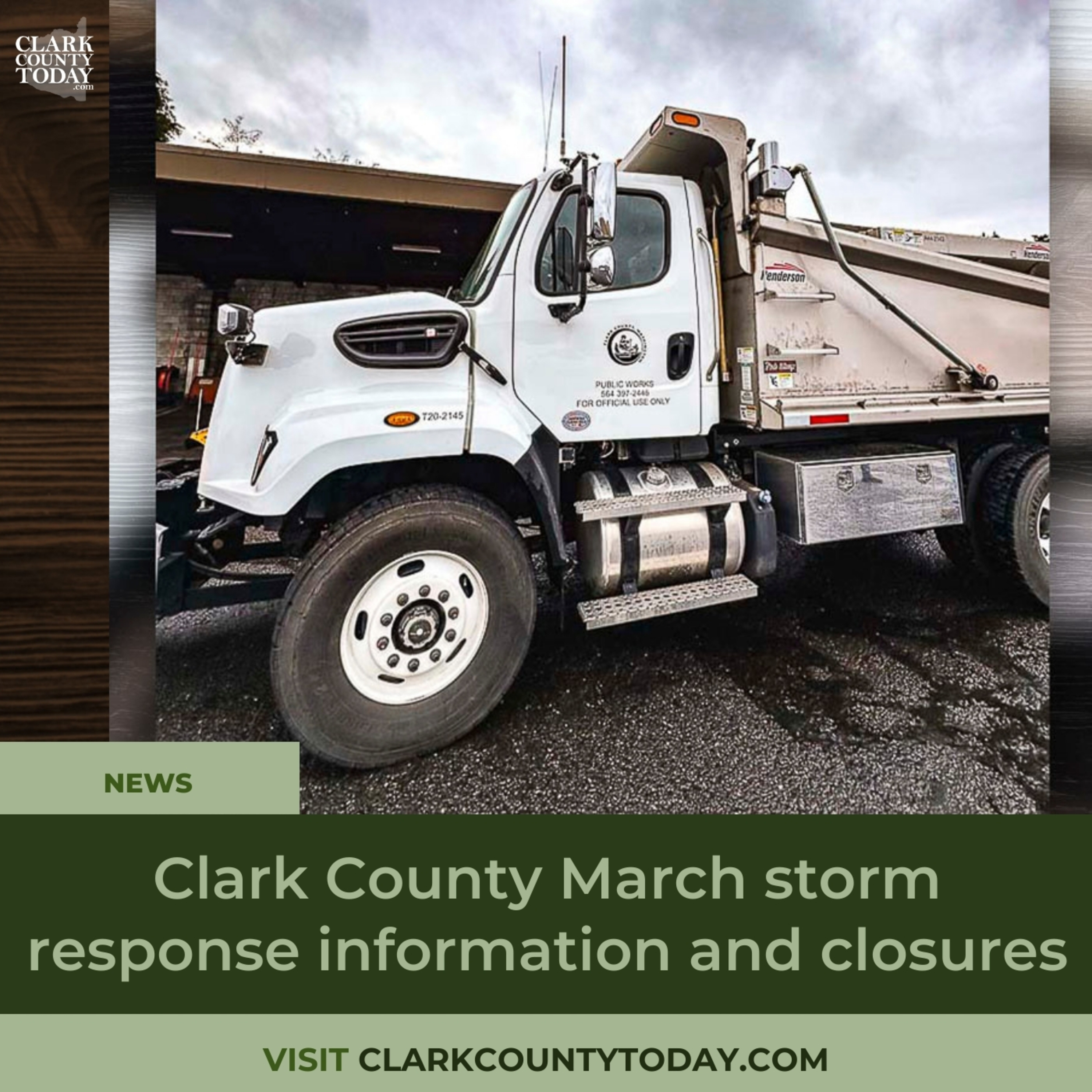 Clark County issues storm response updates on closures, safety episode artwork