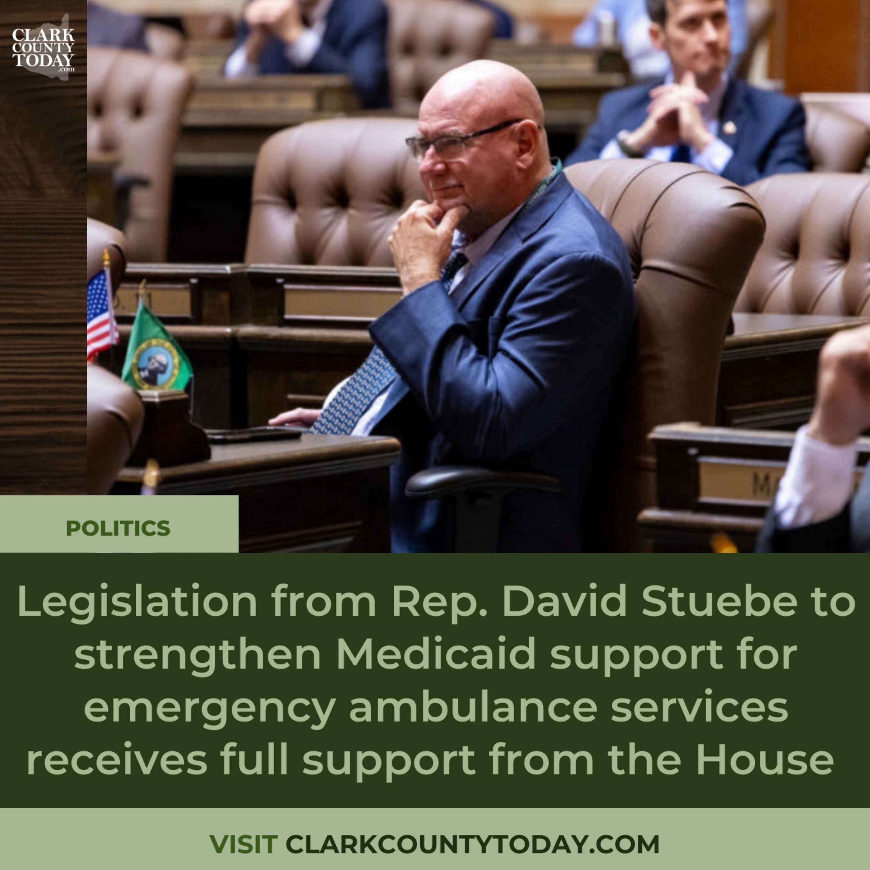 Legislation from Rep. David Stuebe to strengthen Medicaid support for emergency ambulance services receives full support from the House episode artwork