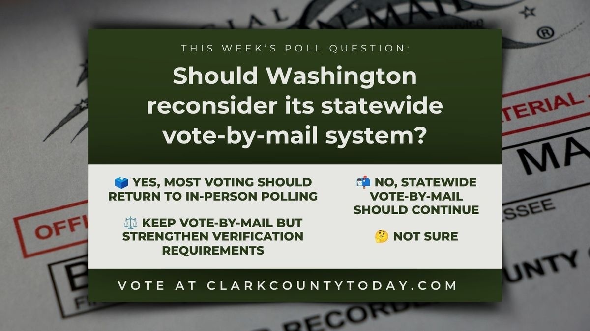 POLL: Should Washington reconsider its statewide vote-by-mail system?