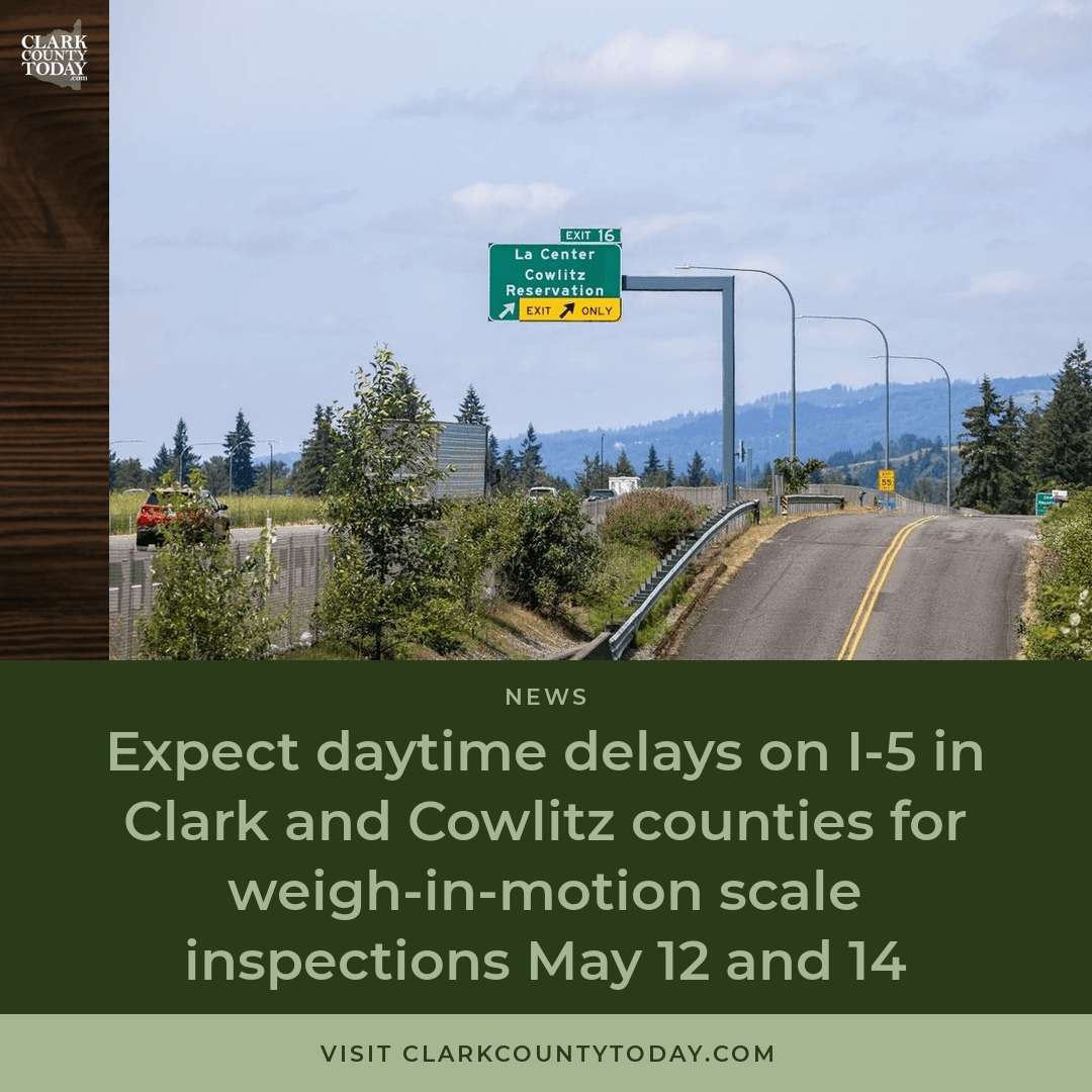 I-5 Lane Closures: Weigh-in-Motion Scale Inspections
