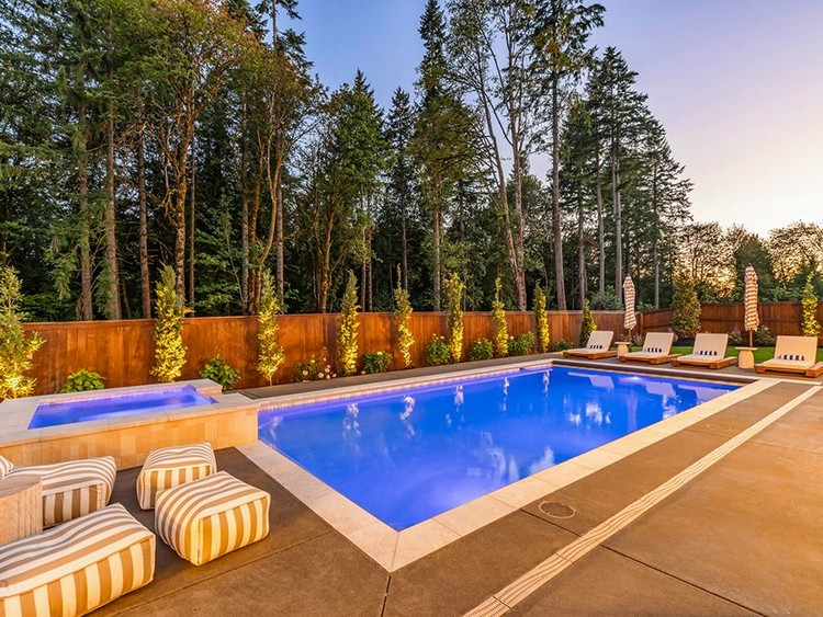 Outdoor living retreat voted Best Outdoor Patio and Best Yard Design. 