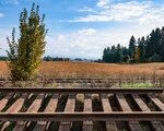 The main stem of the railroad leased by Portland Vancouver Junction Railroad (PVJR) cuts through agricultural fields in the Brush Prairie area as a section of track sits alongside Northeast Laurin Road in Brush Prairie on Thursday, Oct. 22.