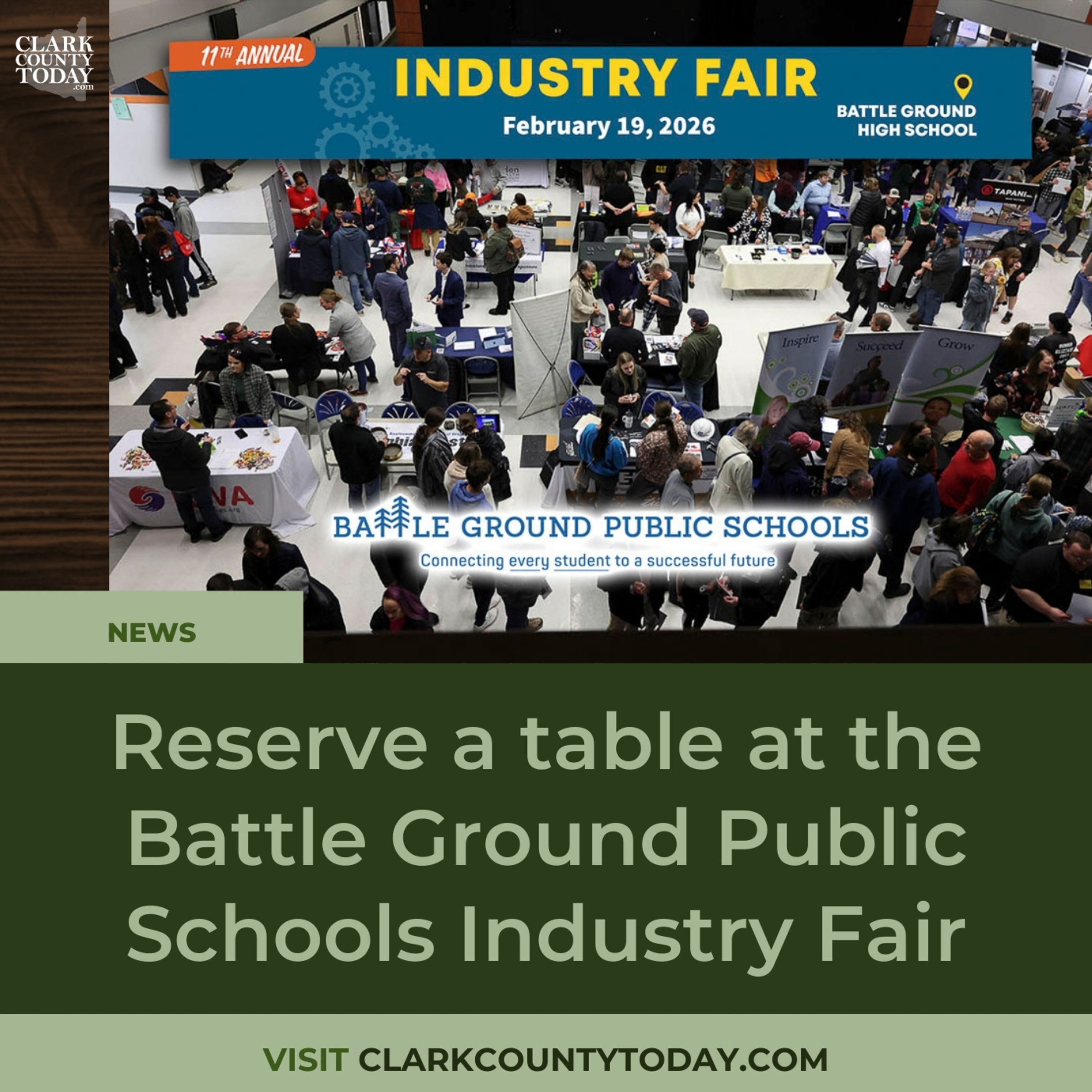 Reserve a table at the Battle Ground Public Schools Industry Fair episode artwork