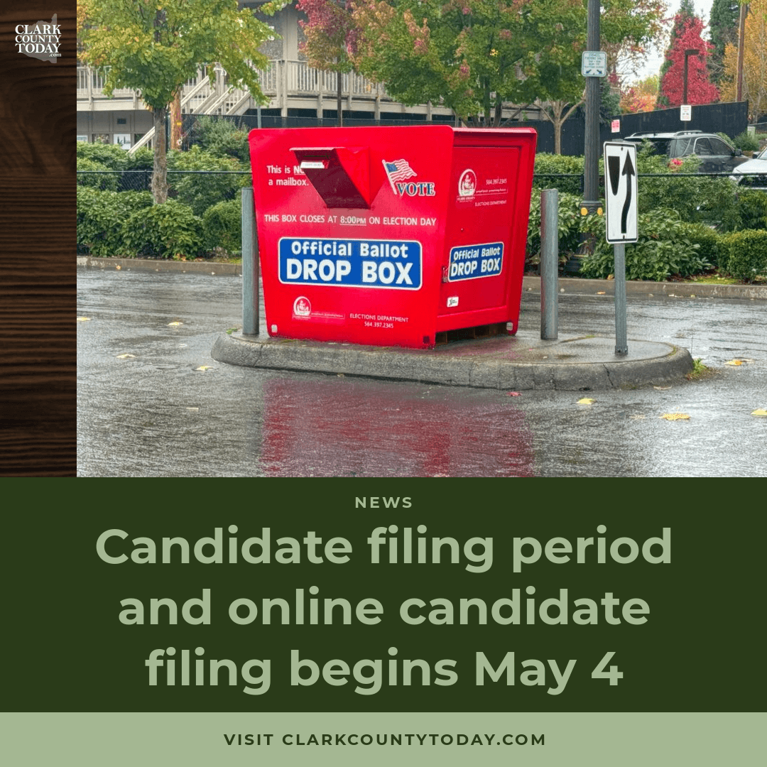 Clark County candidate filing opens May 4 with online option