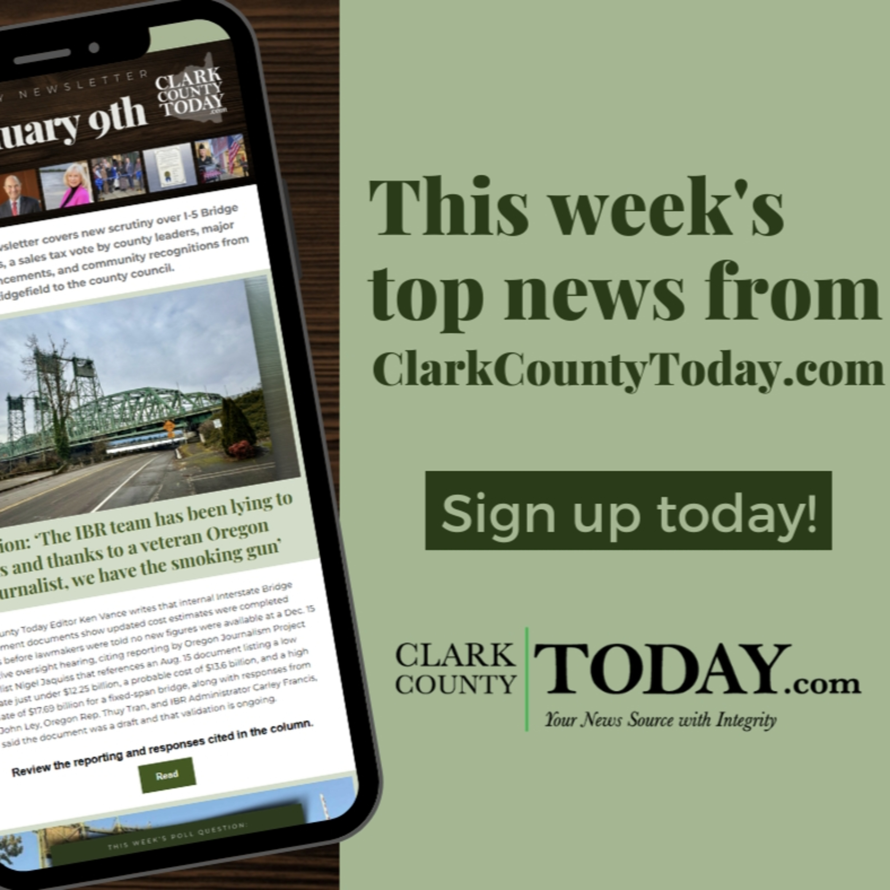 This Week in Clark County: I-5 Bridge cost scrutiny, auditor race, and major council actions episode artwork