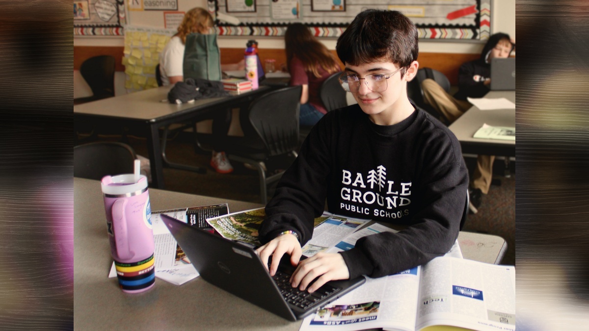 Tukes Valley Middle School student leads school district news magazine