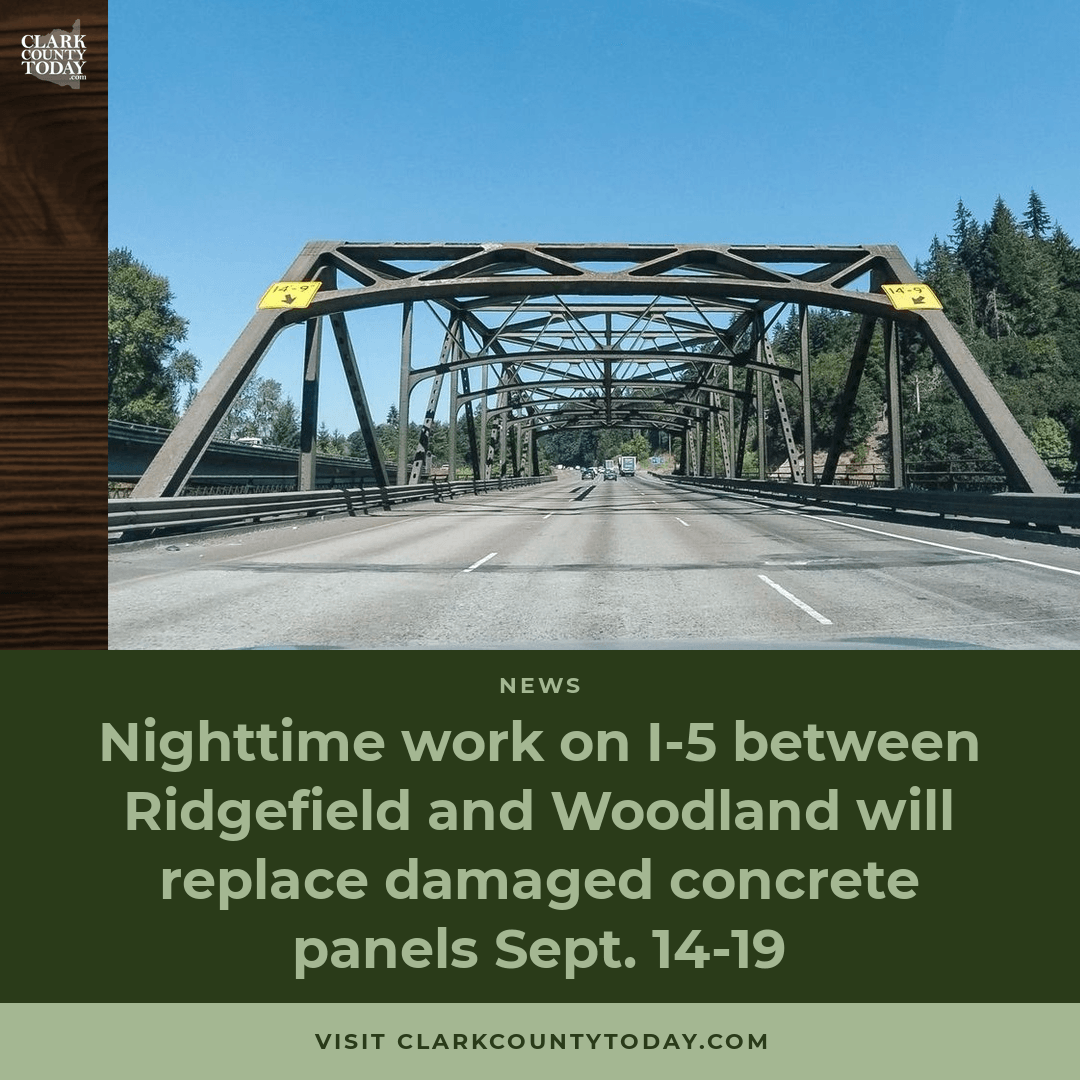 I-5 Night Closures: Ridgefield to Woodland, Sept. 14-19 episode artwork
