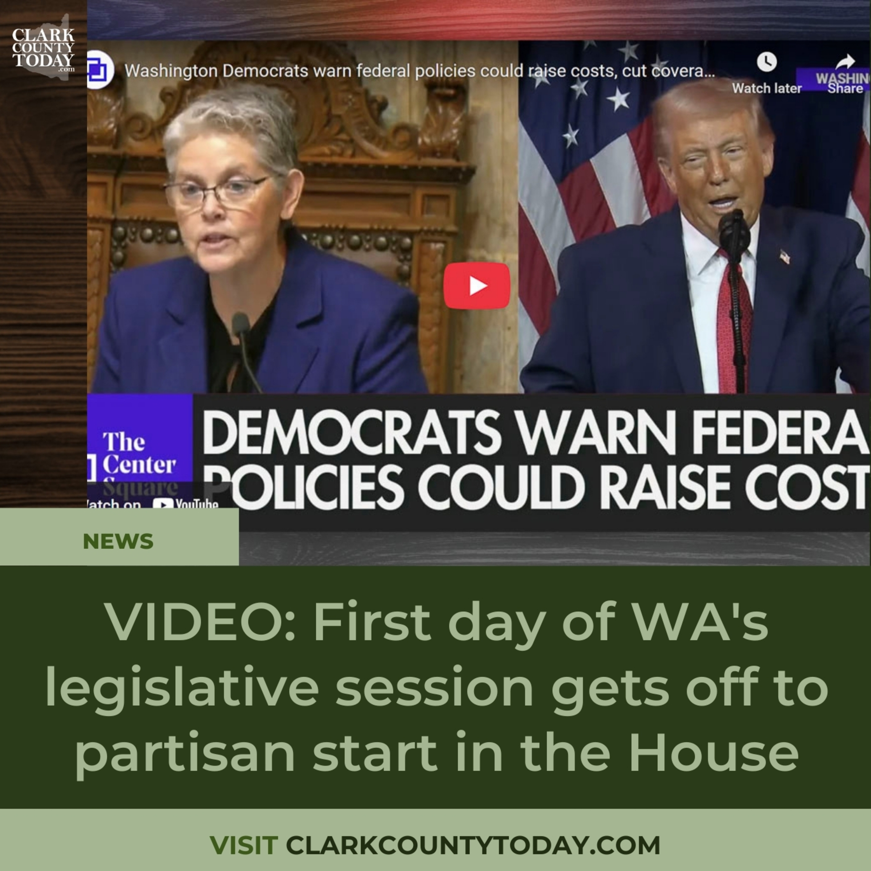 VIDEO: First day of WA's legislative session gets off to partisan start in the House episode artwork