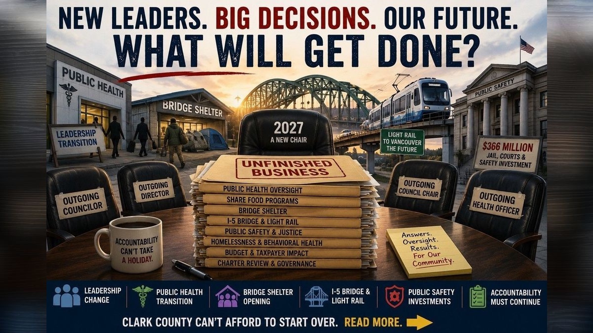 Letter: Clark County 2027 – New leaders will inherit some very big decisions