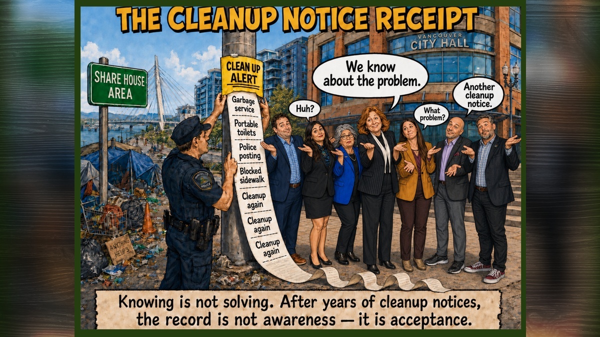 Letter: When the city of Vancouver’s own photos prove the problem