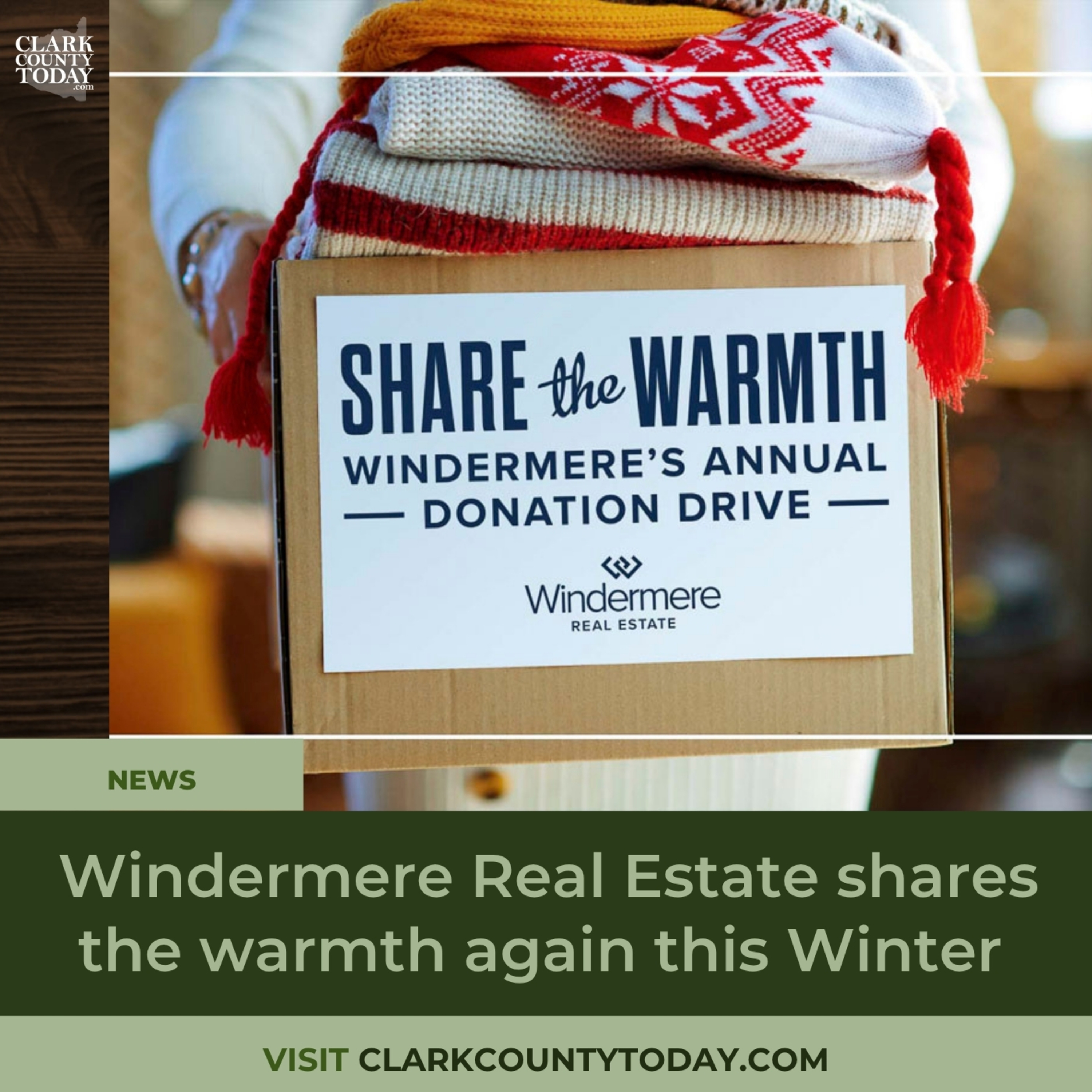 Windermere Real Estate shares the warmth again this Winter