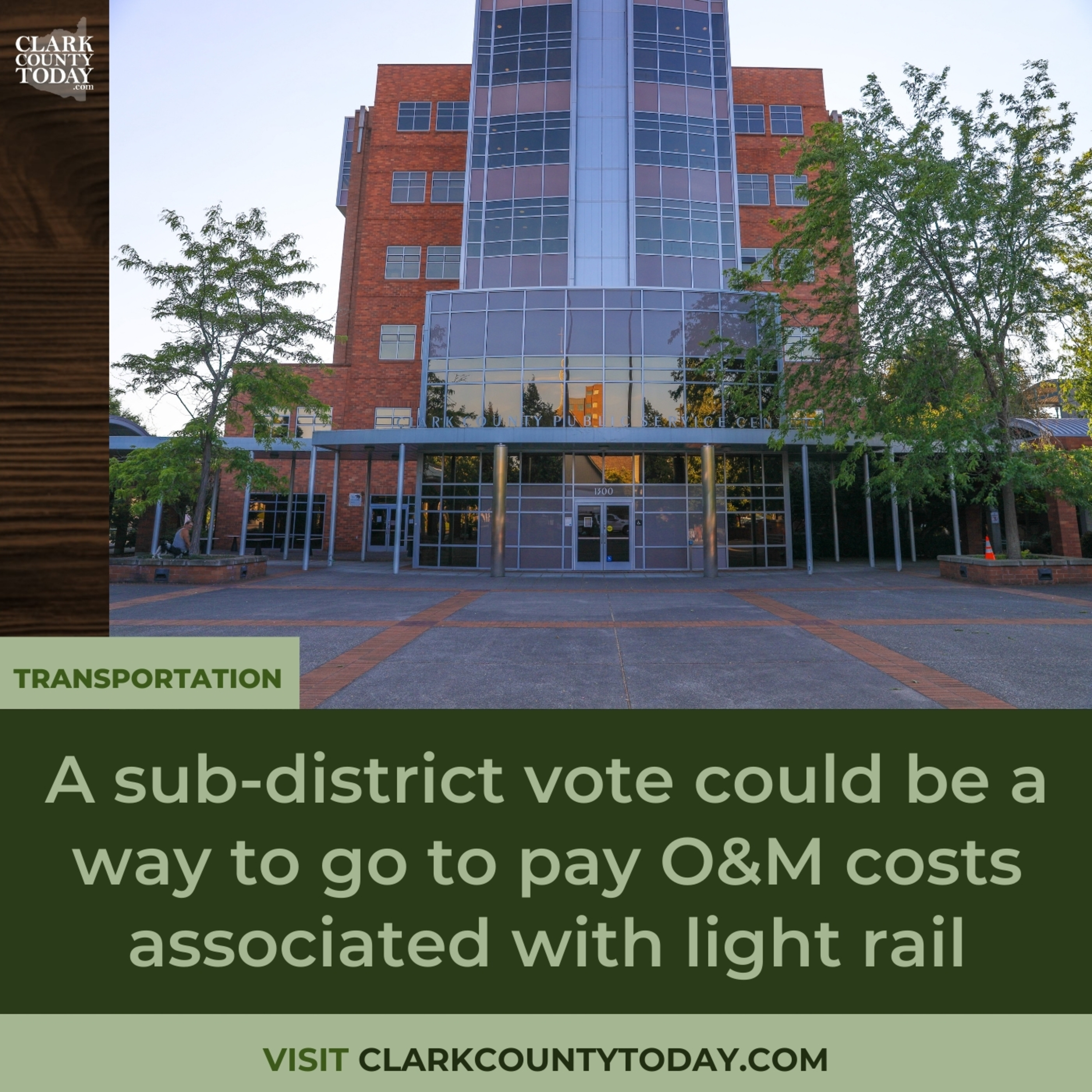 A sub-district vote could be a way to go to pay O&M costs associated with light rail episode artwork