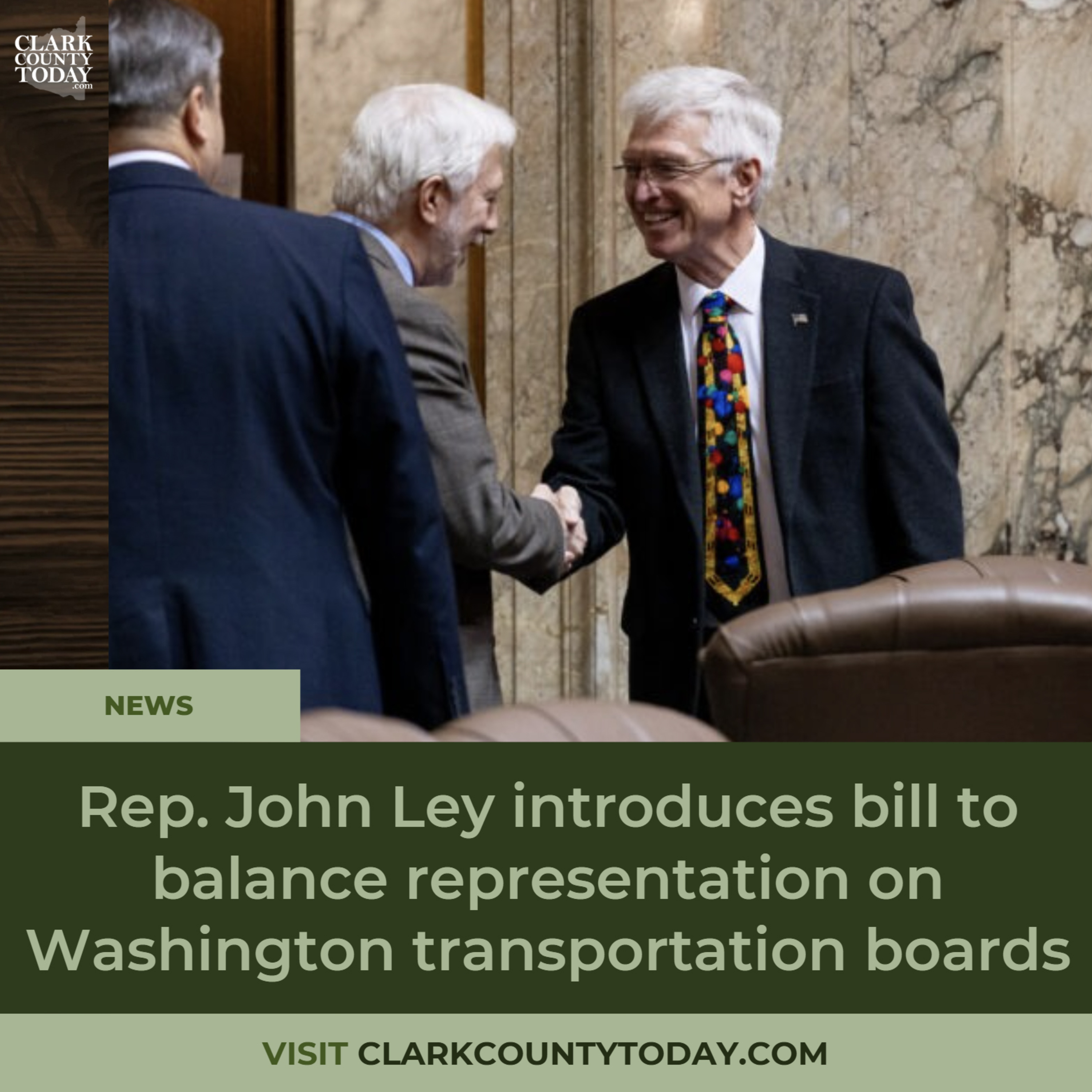 Rep. John Ley introduces bill to balance representation on Washington transportation boards episode artwork