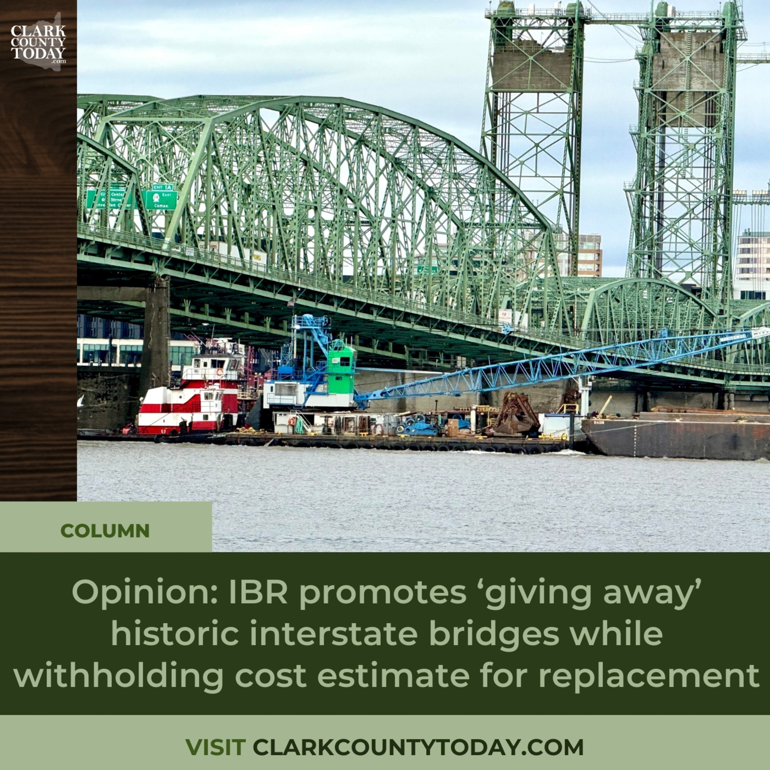 Opinion: IBR promotes ‘giving away’ historic interstate bridges while withholding cost estimate for replacement episode artwork