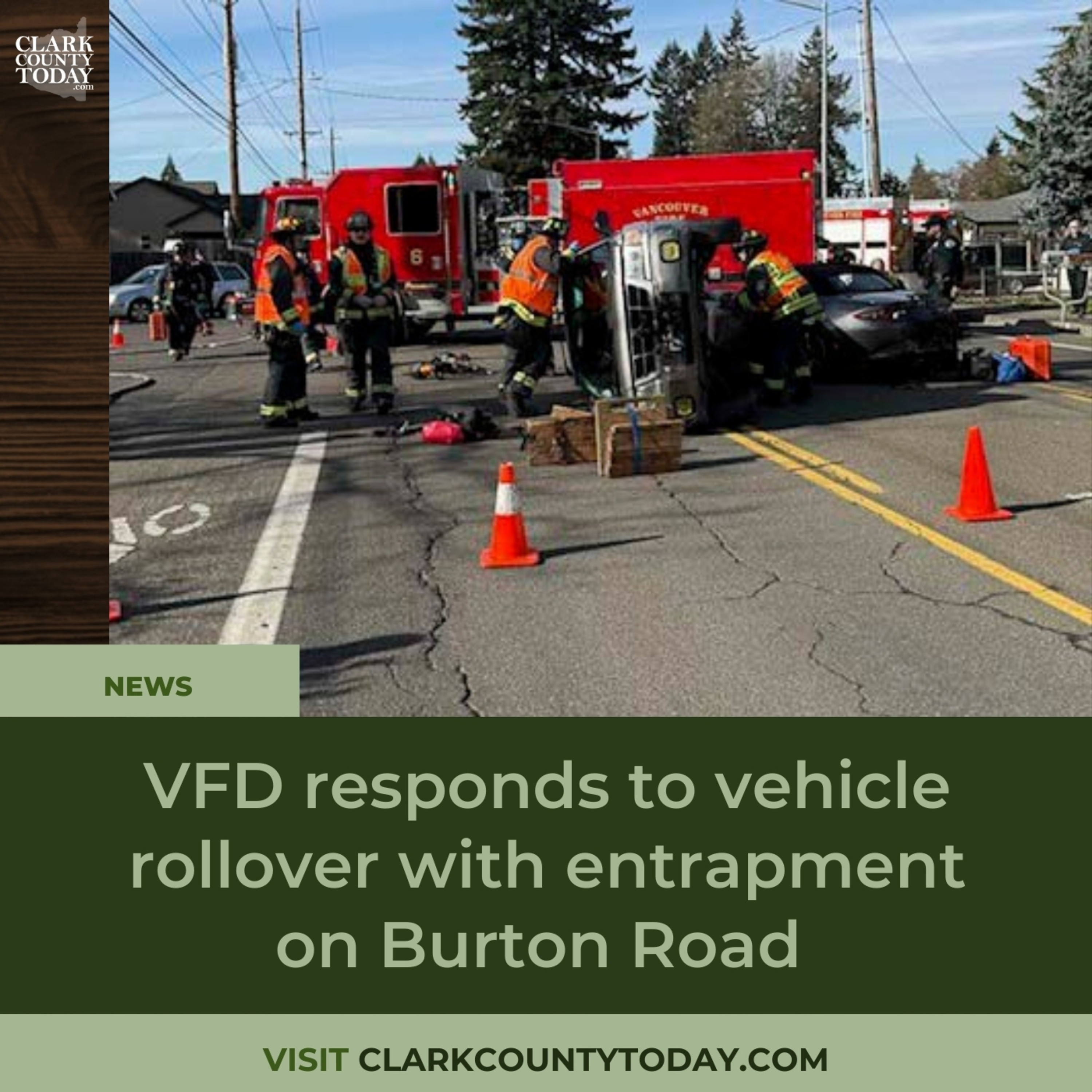 VFD responds to vehicle rollover with entrapment on Burton Road episode artwork