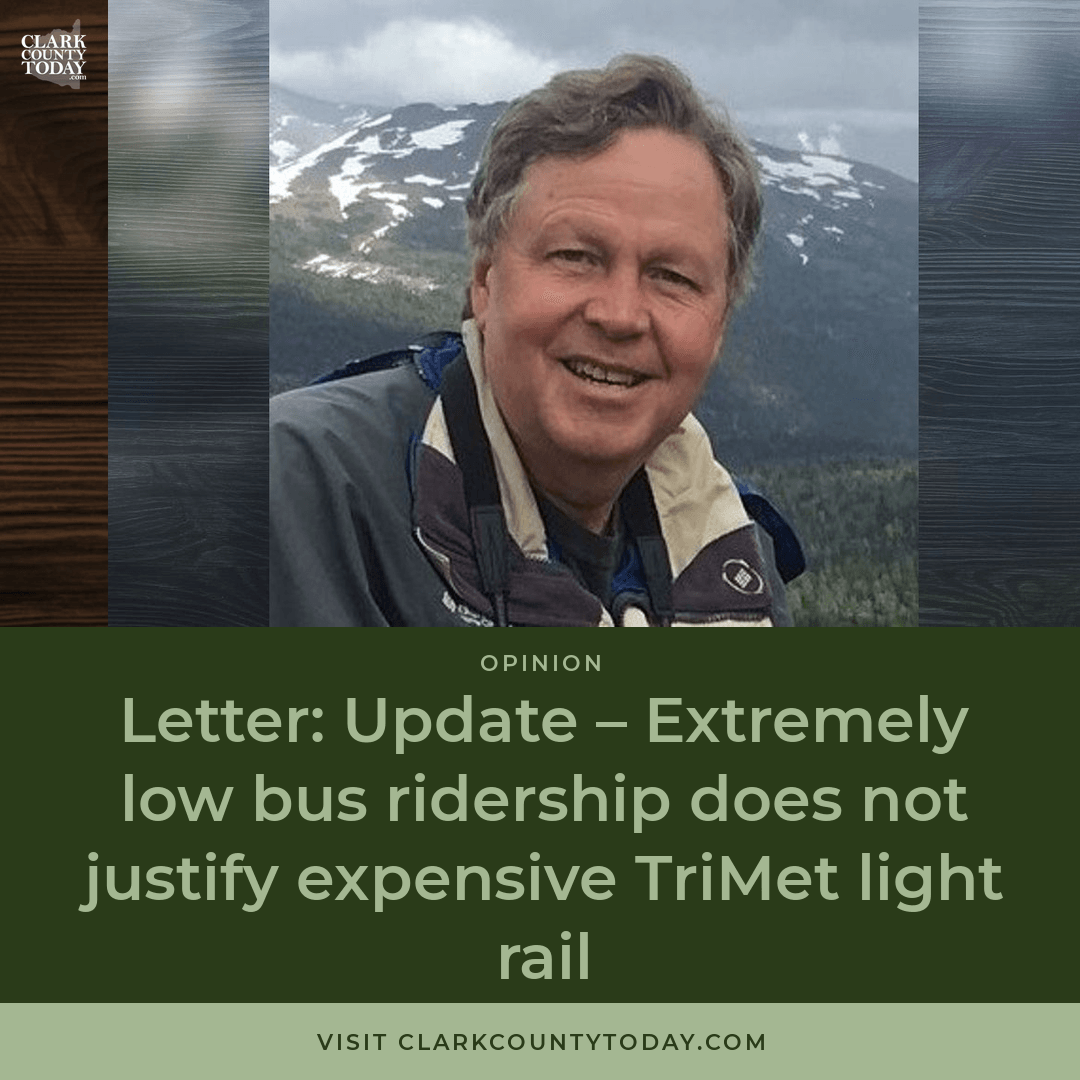 Camas resident challenges IBR light rail with ridership data