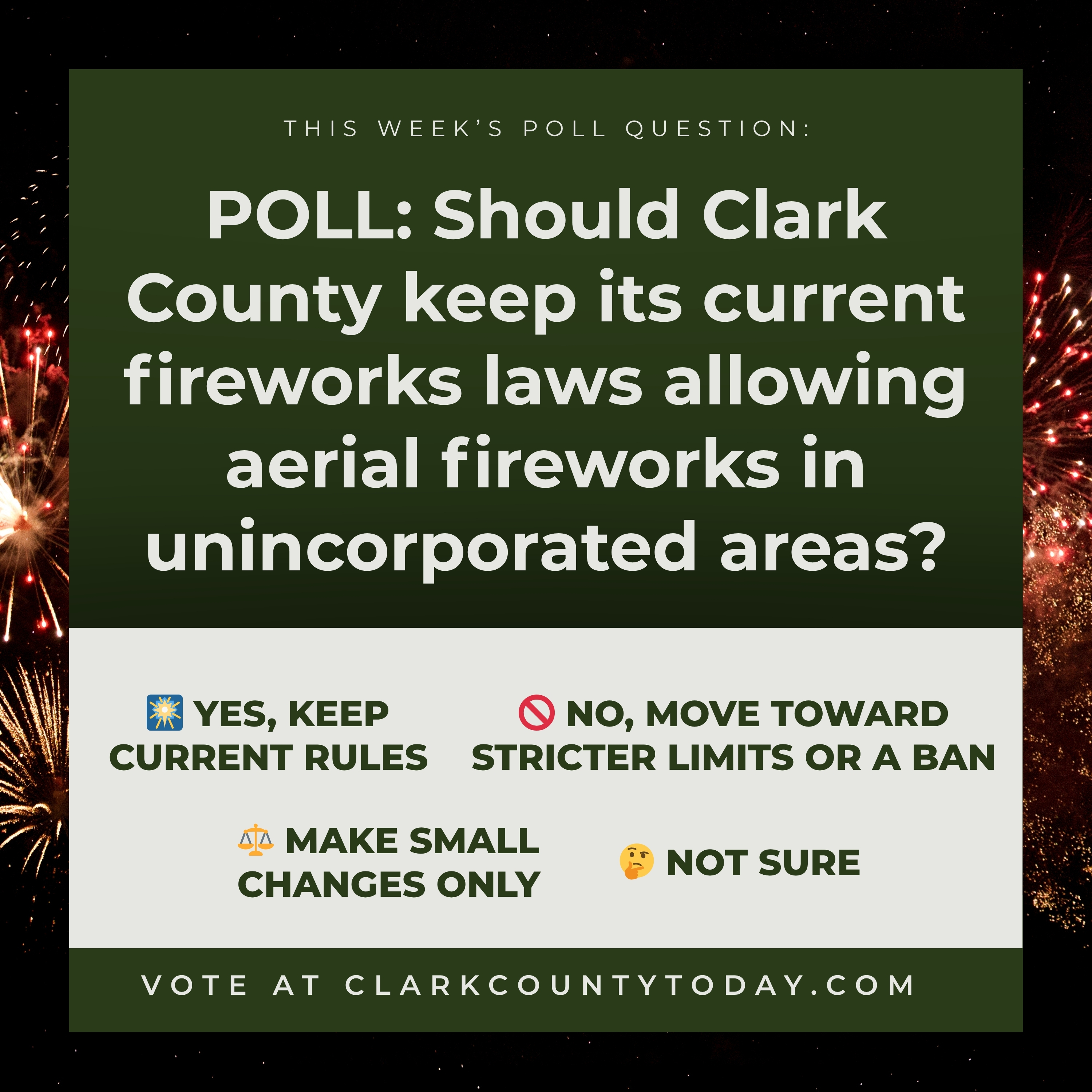 Clark County fireworks debate: What residents told council episode artwork