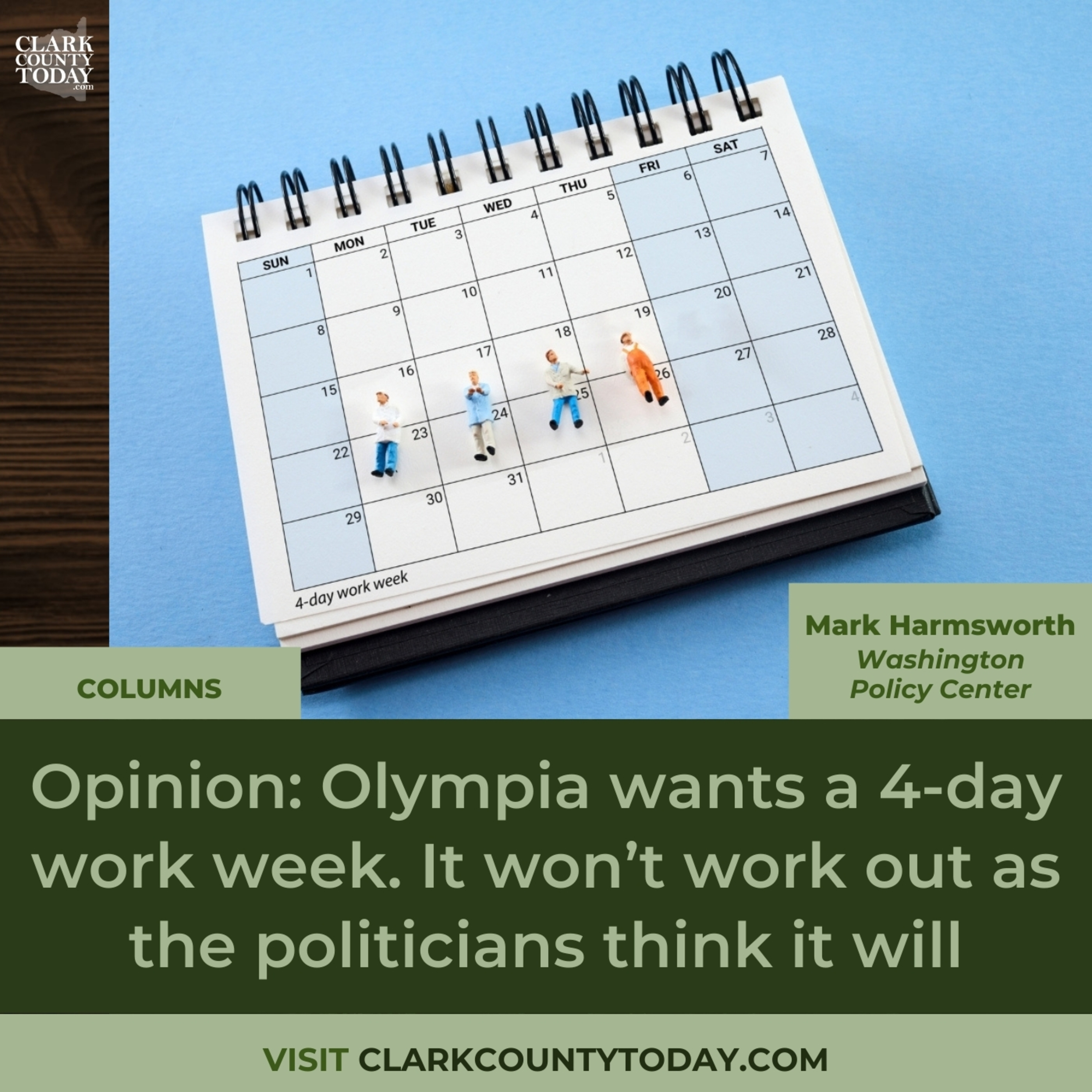 Opinion: Olympia wants a 4-day work week. It won’t work out as the politicians think it will episode artwork