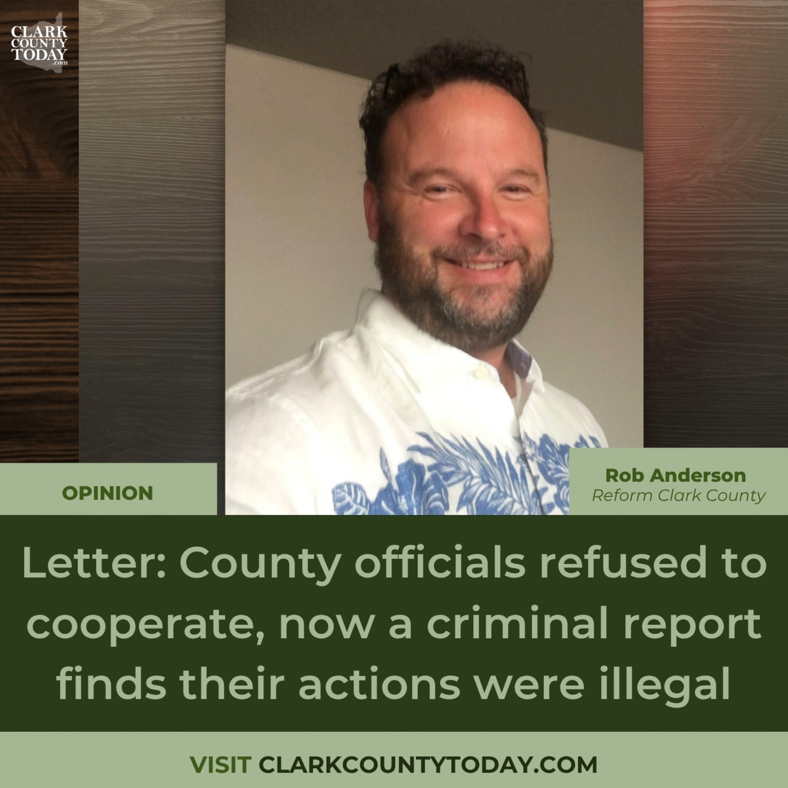 Letter: County officials refused to cooperate, now a criminal report finds their actions were illegal
