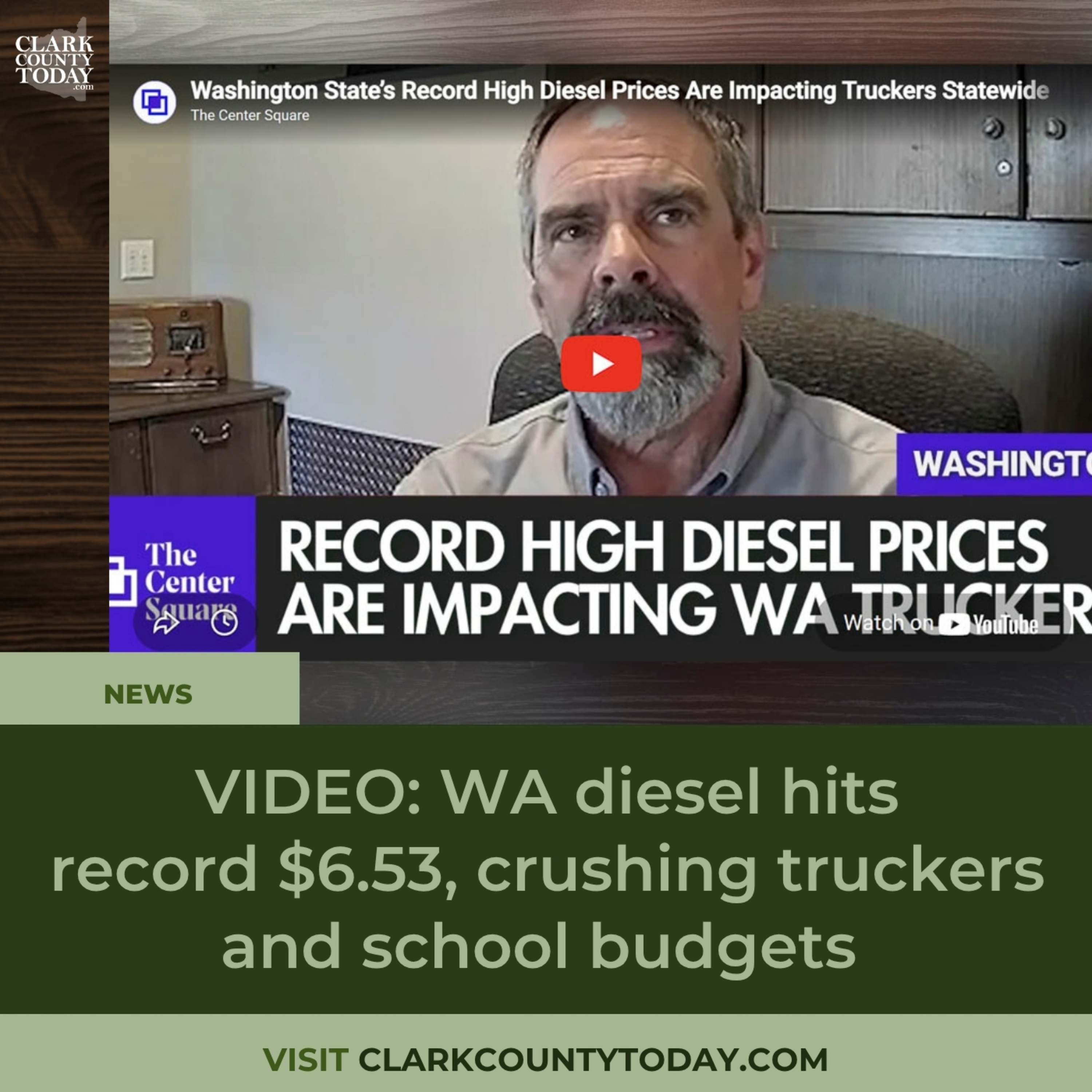 Washington diesel price surge strains truckers, schools and budgets episode artwork