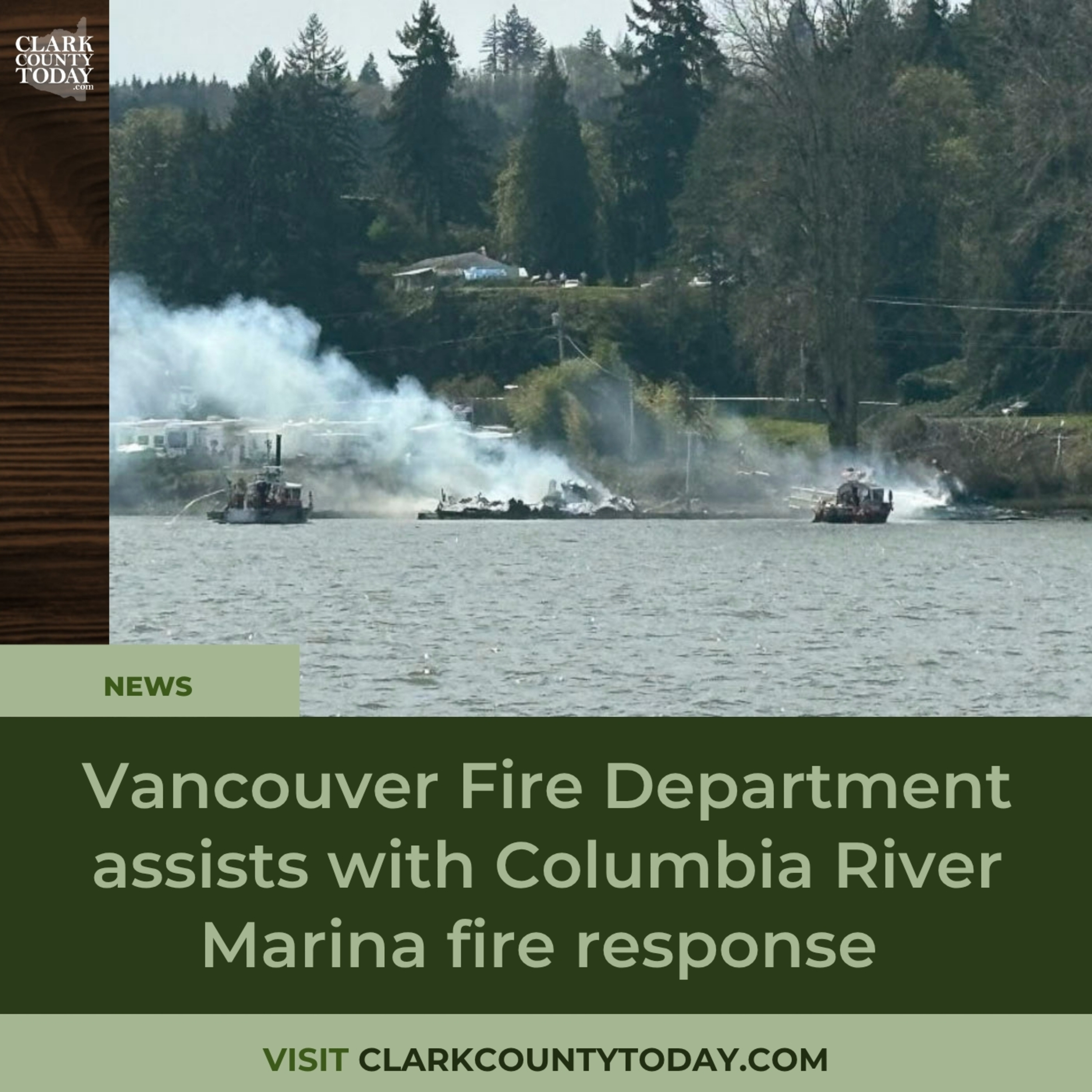 Vancouver Fire Department aids in Columbia River dock vessel fire response episode artwork