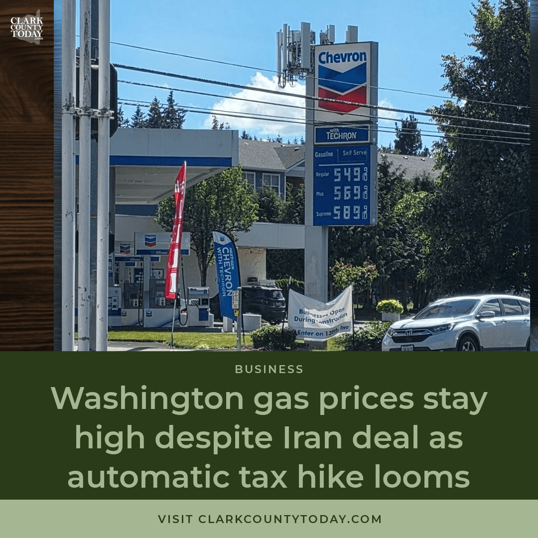 WA Gas Tax Climbs July 1 as Prices Top $5.47