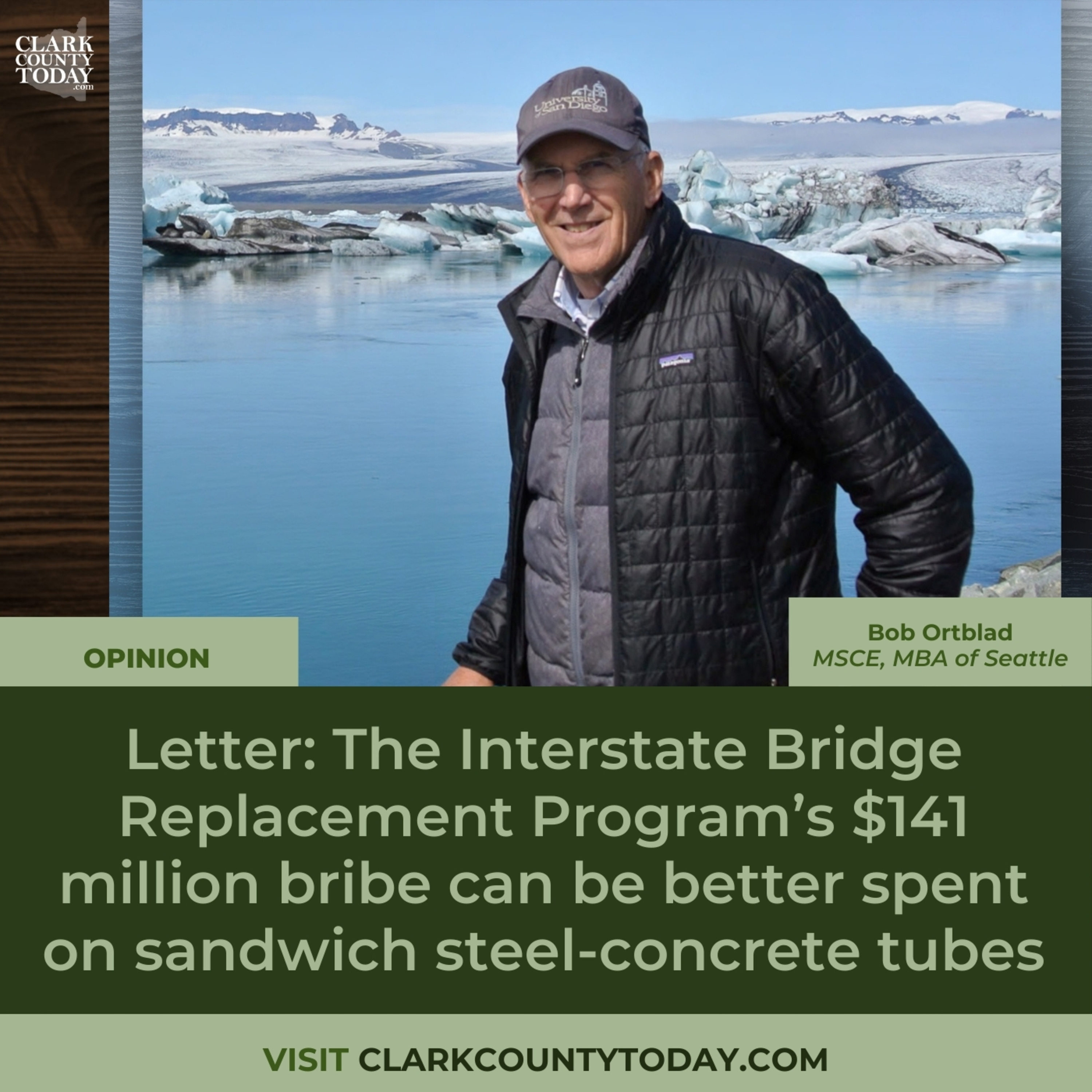 Letter: The Interstate Bridge Replacement Program’s $141 million bribe can be better spent on sandwich steel-concrete tubes episode artwork