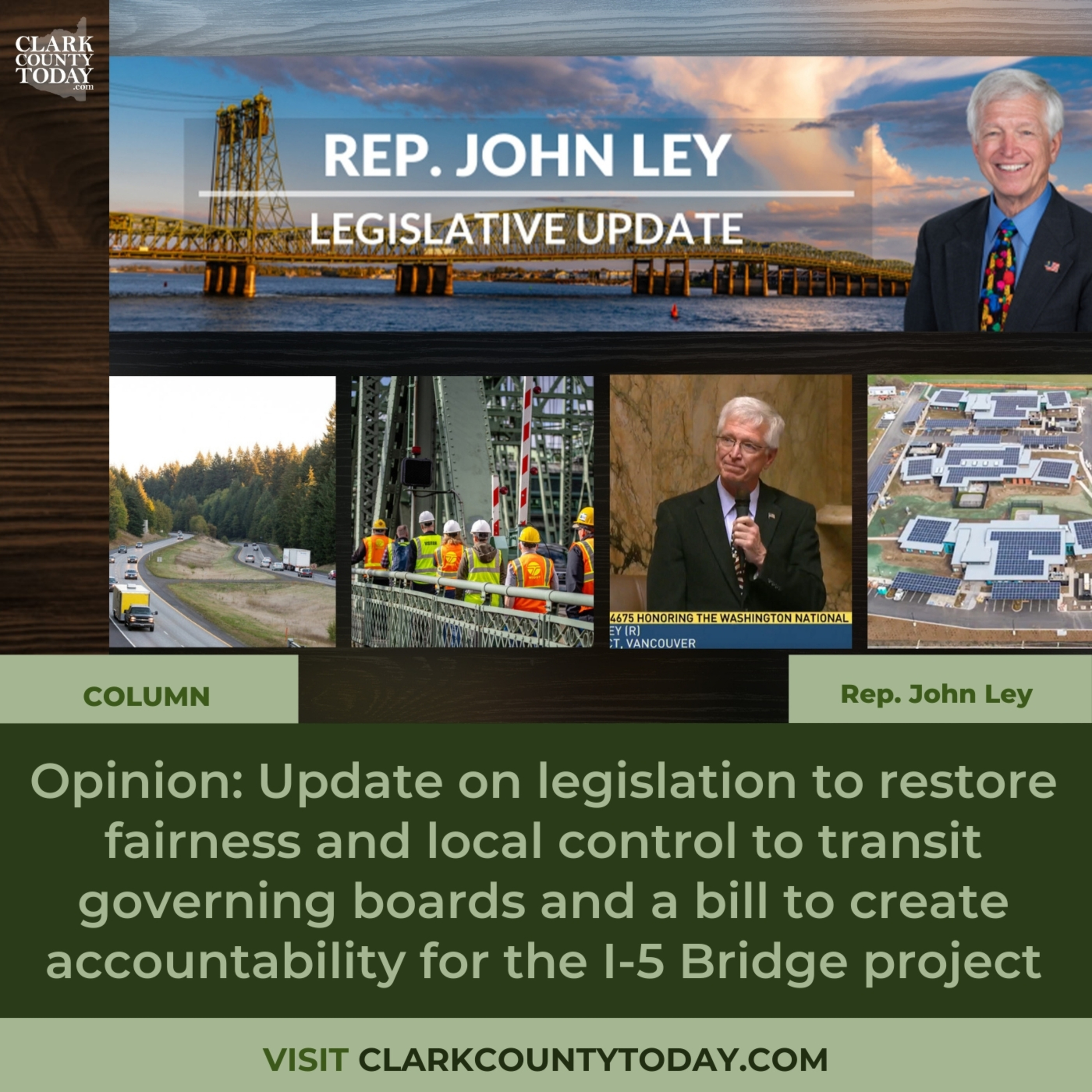 Opinion: Update on legislation to restore fairness and local control to transit governing boards and a bill to create accountability for the I-5 Bridge project episode artwork