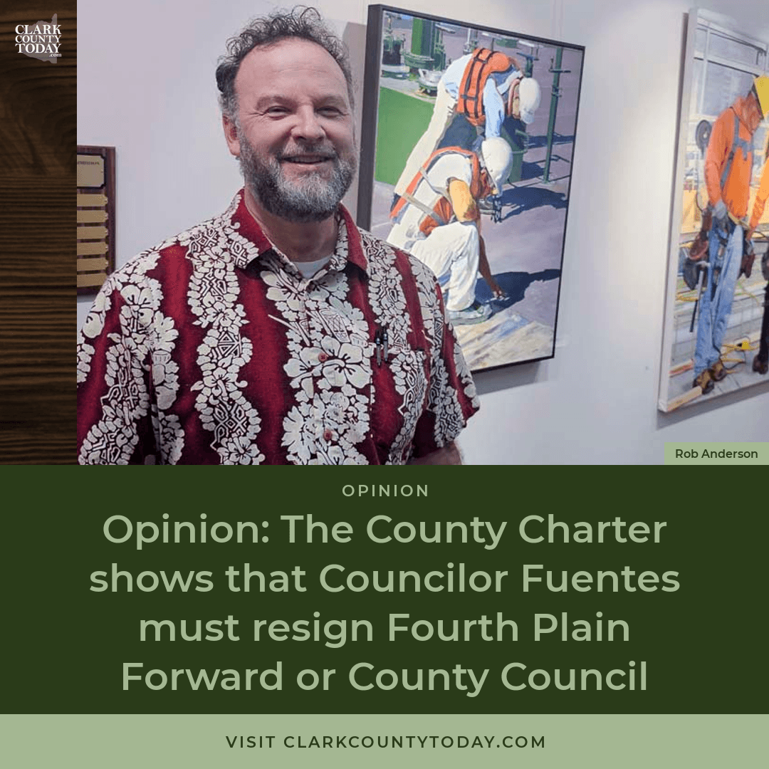 Audio artwork for “Opinion: The County Charter shows that Councilor Fuentes must resign Fourth Plain Forward or County Council”