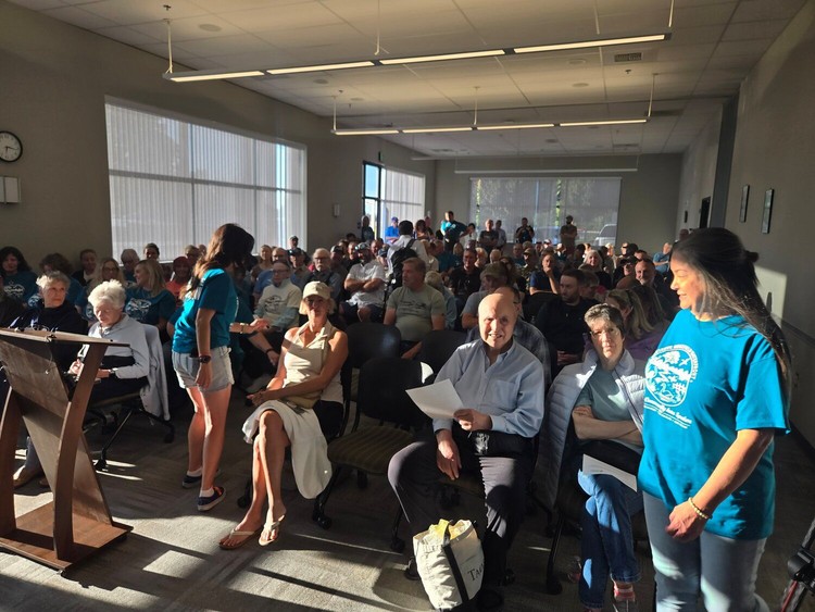 A packed house for the Sept. 9 Port Commission meeting.