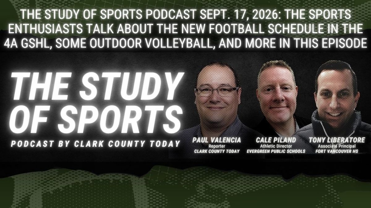 The Study of Sports Podcast Sept. 17, 2026: The sports enthusiasts talk about the new football schedule in the 4A GSHL, some outdoor volleyball, and more in this episode