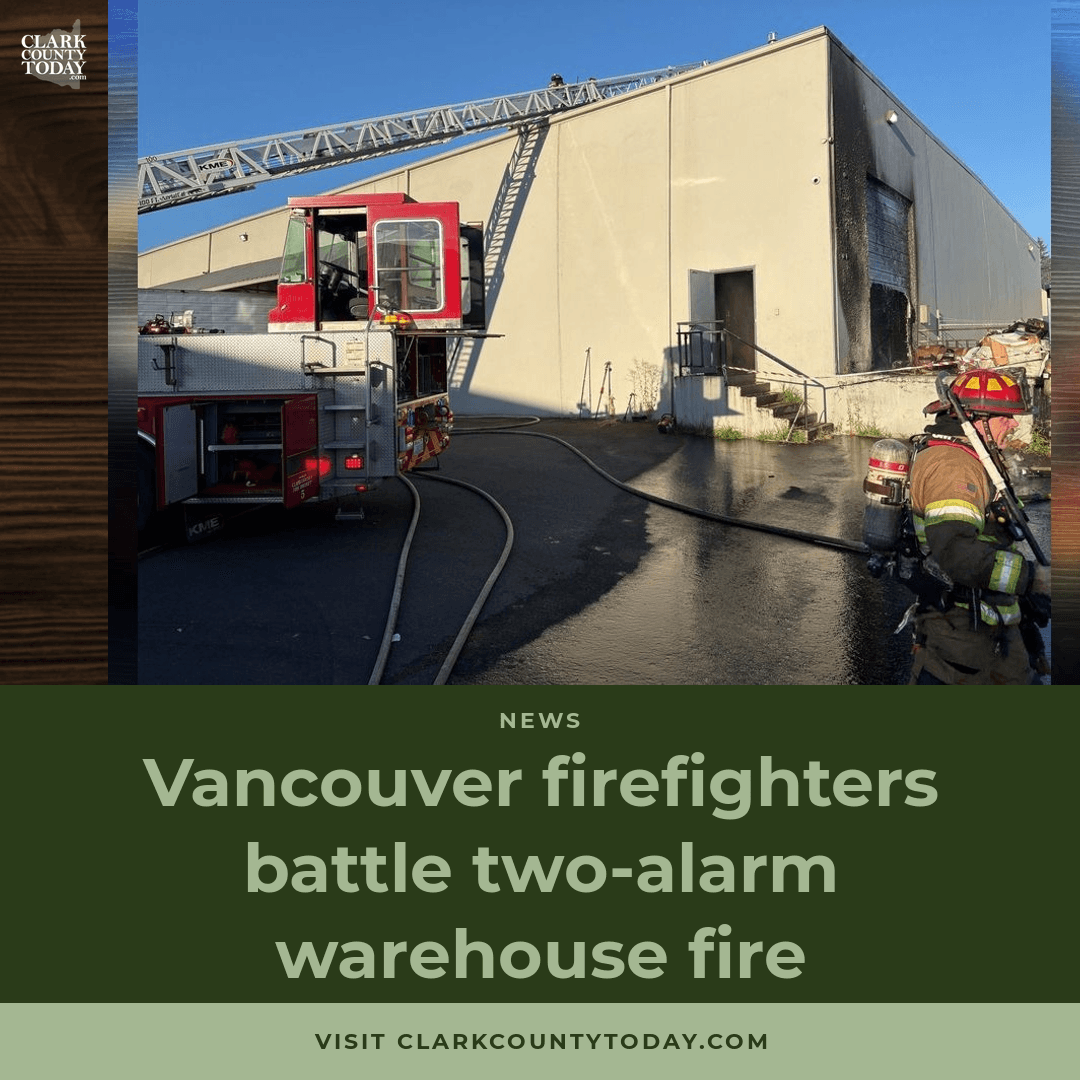 Two-Alarm Warehouse Fire Hits Vancouver's Furniture World SW