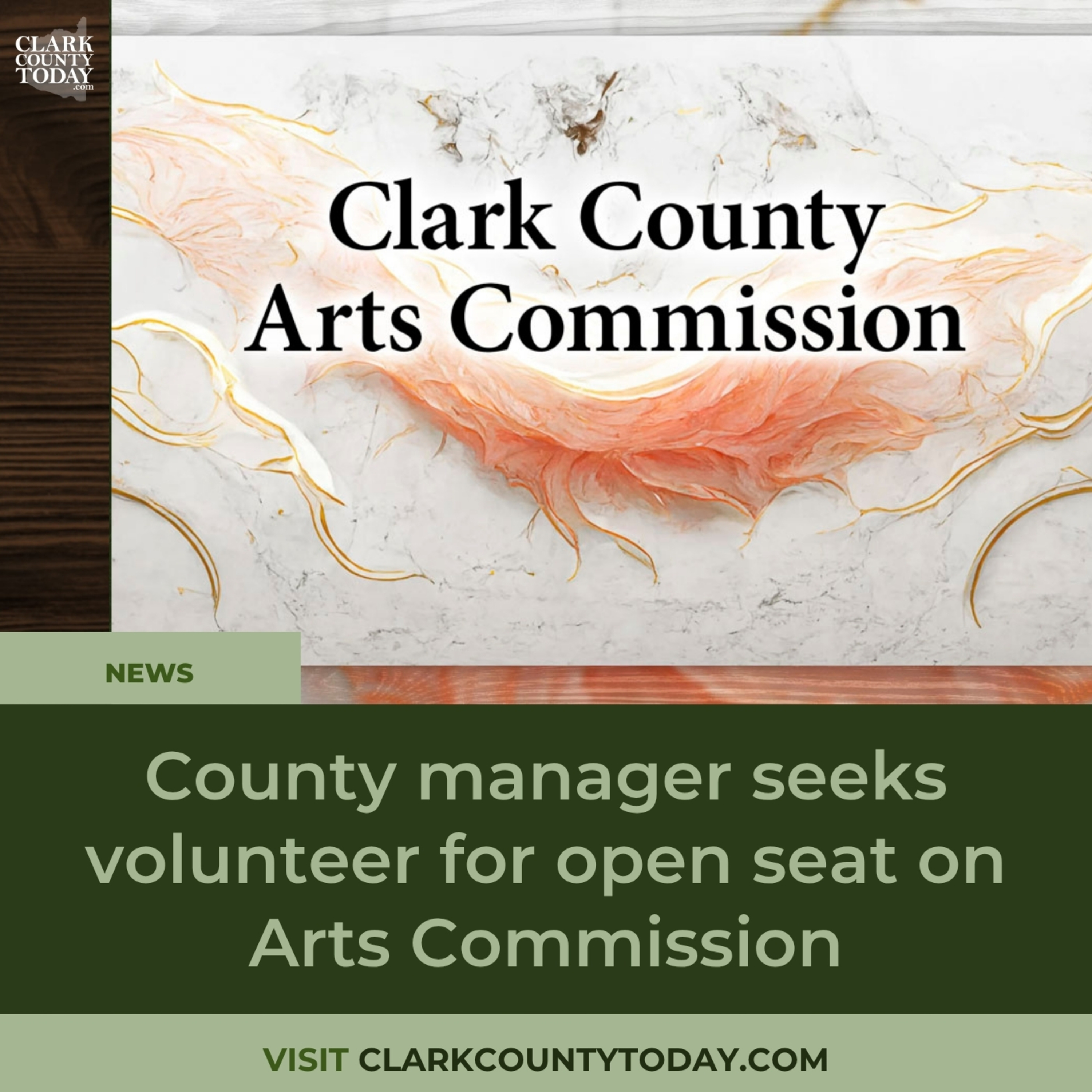 County manager seeks volunteer for open seat on Arts Commission