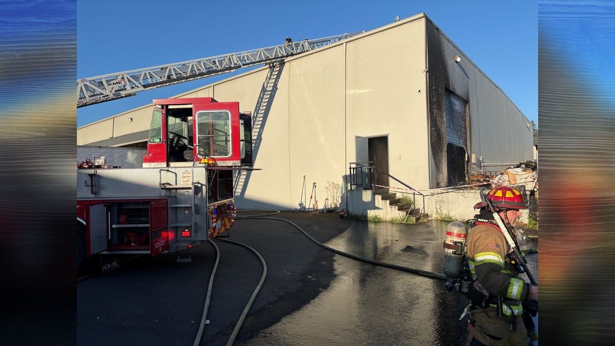 Vancouver firefighters battle two-alarm warehouse fire
