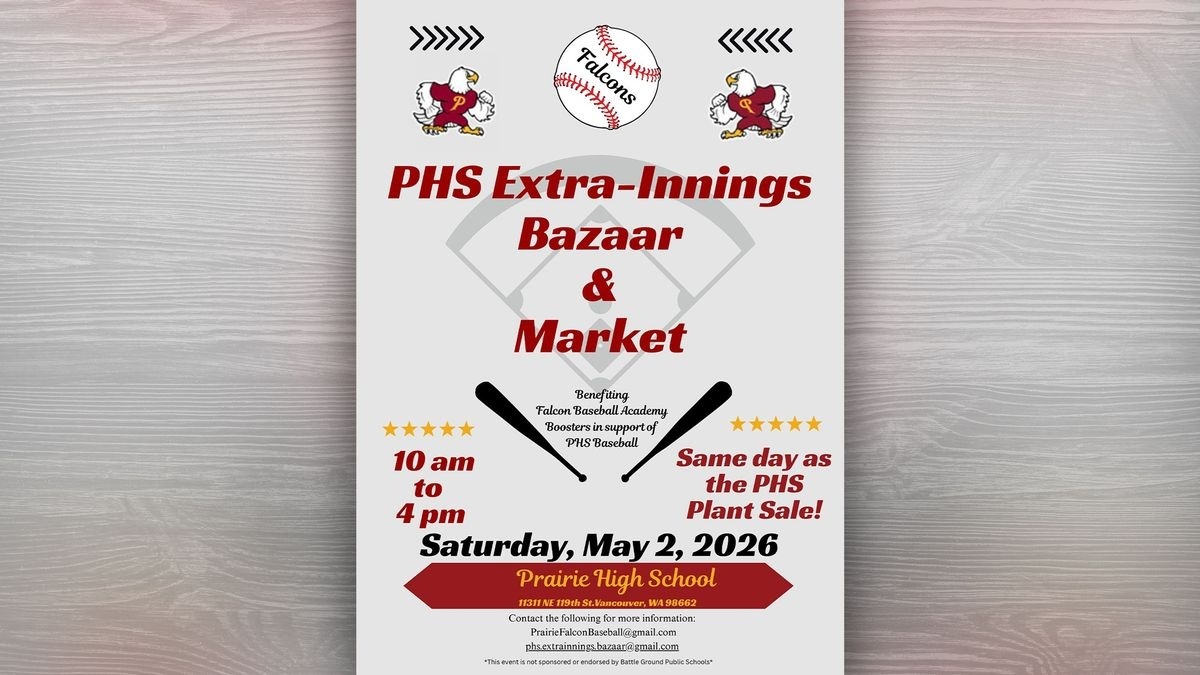 Extra-Innings Bazaar & Market returns May 2 at Prairie High School