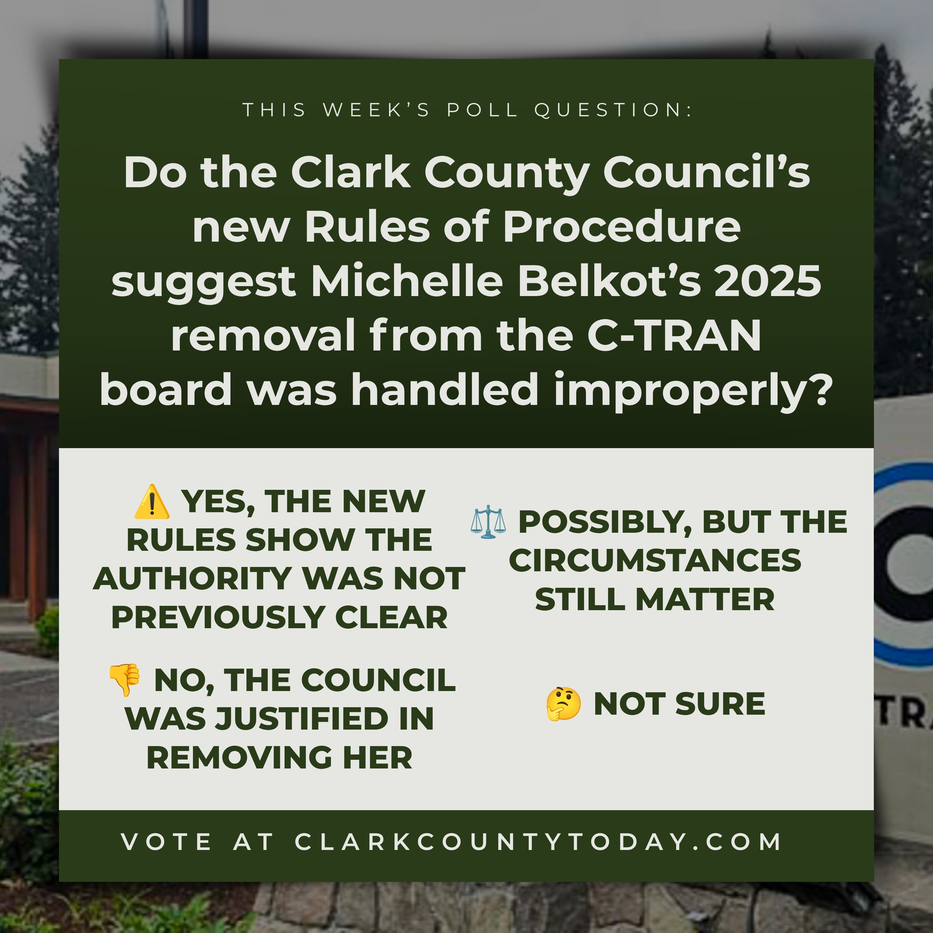 Belkot, C-TRAN, and a Question of Authority