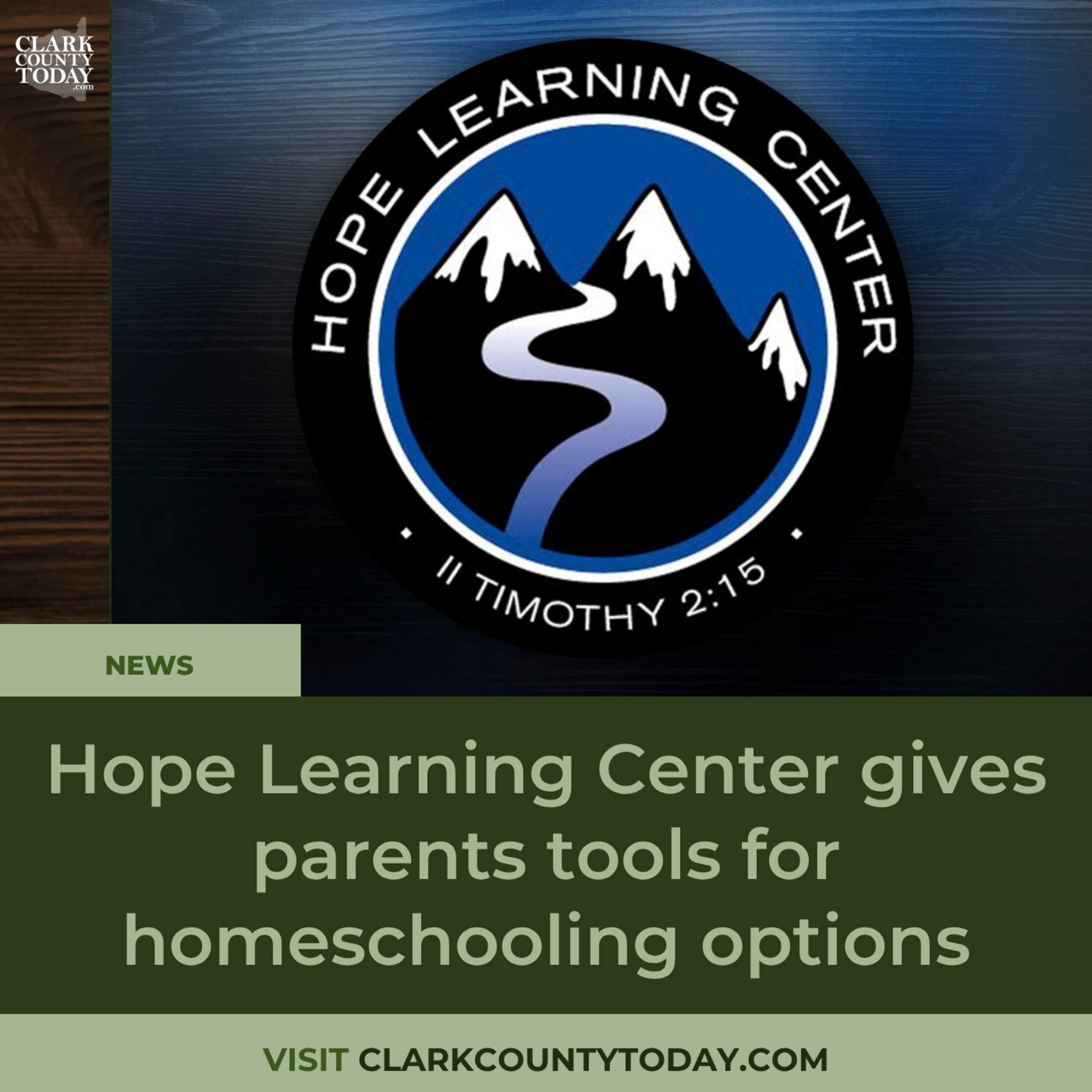 Hope Learning Center gives parents tools for homeschooling options