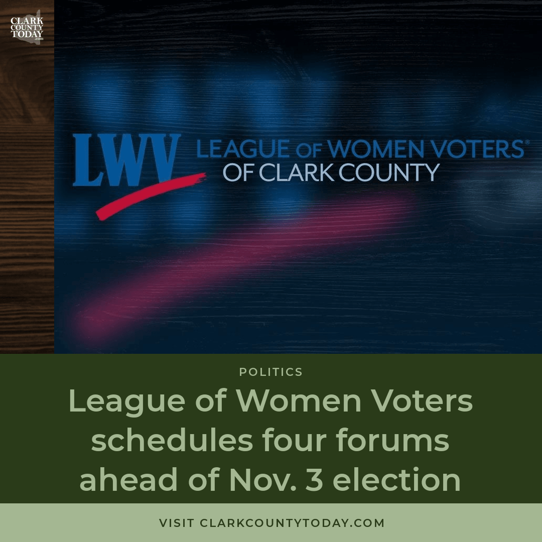 Audio artwork for “League of Women Voters schedules four forums ahead of Nov. 3 election”
