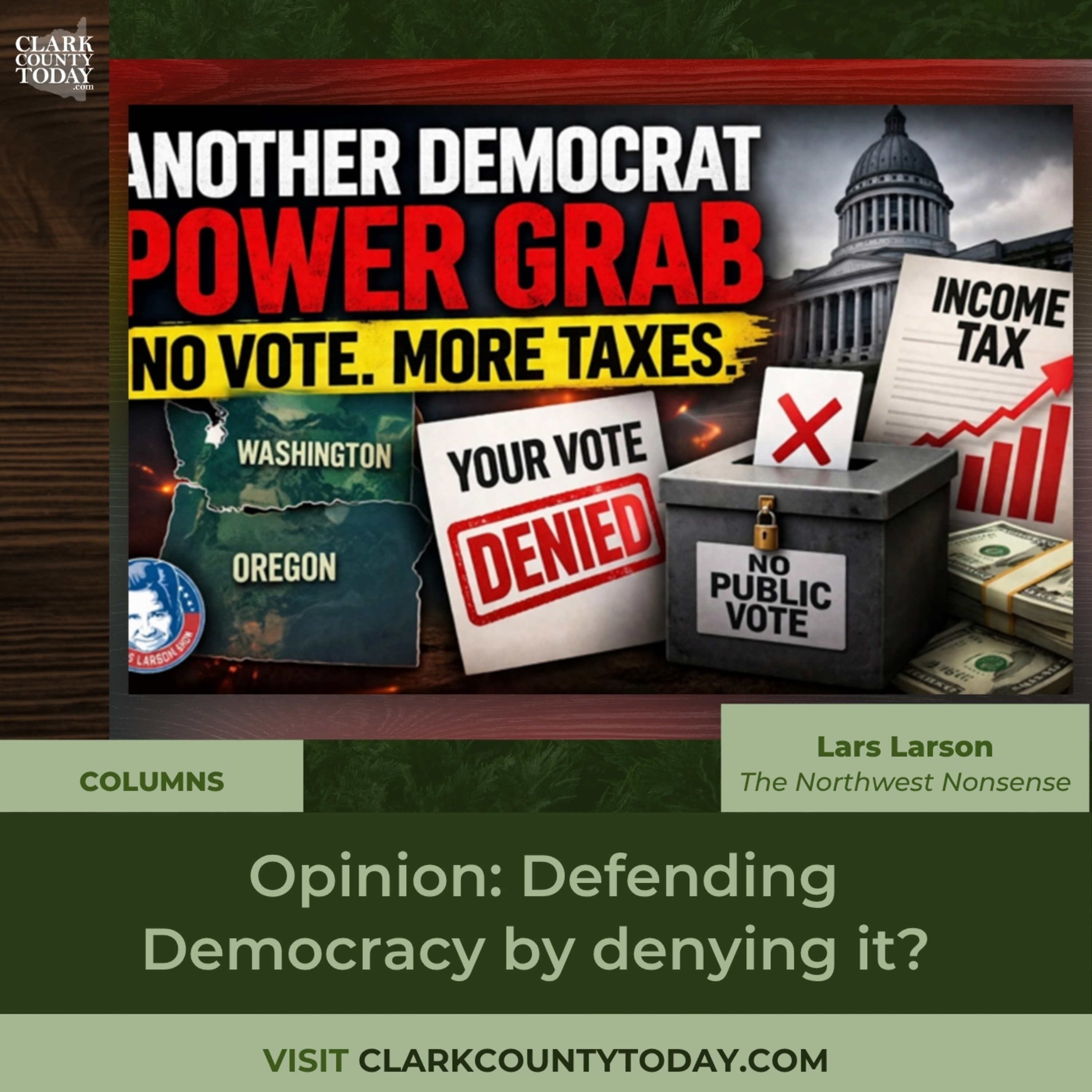 Lars Larson: Northwest Income Tax and Denied Public Vote episode artwork