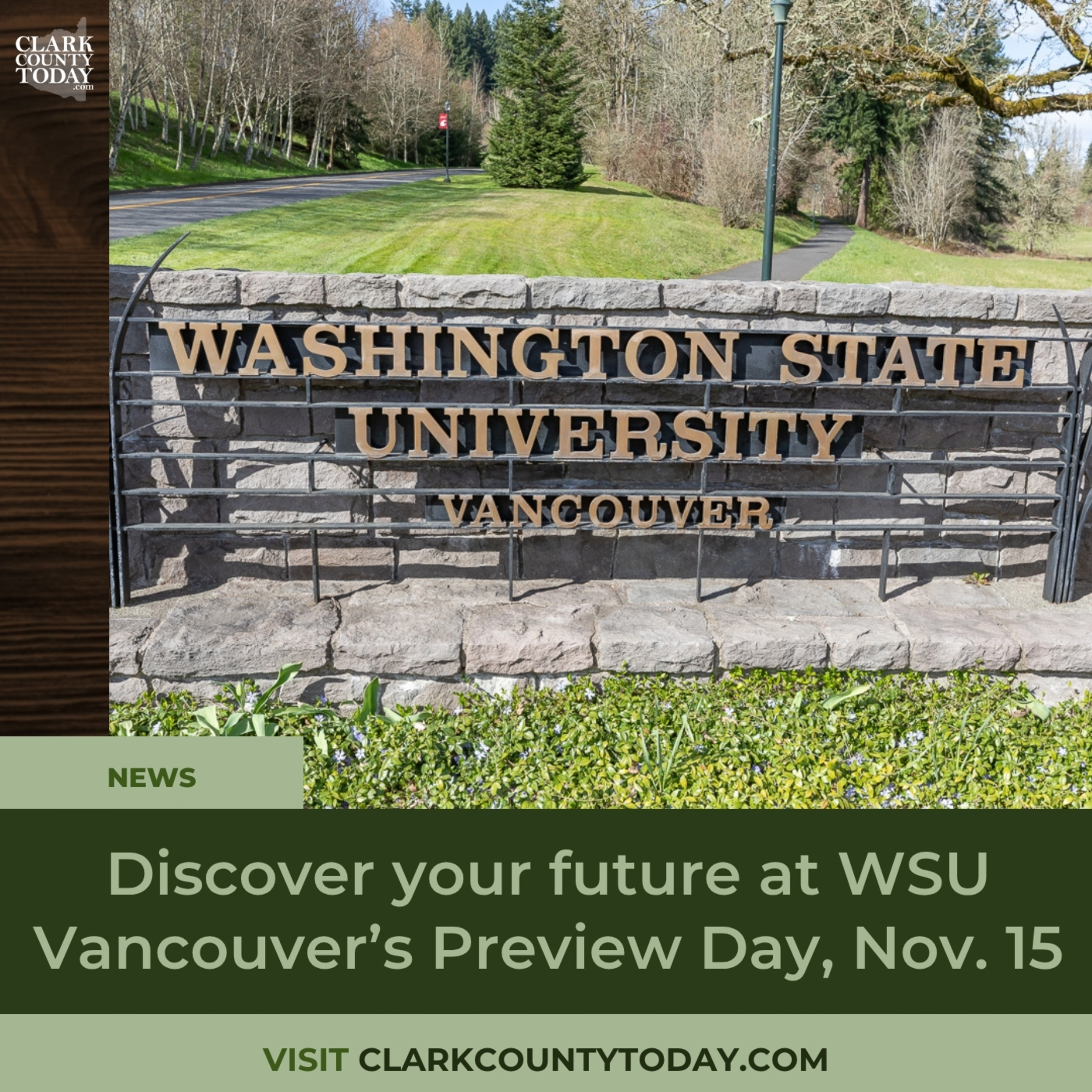 Discover your future at WSU Vancouver’s Preview Day, Nov. 15