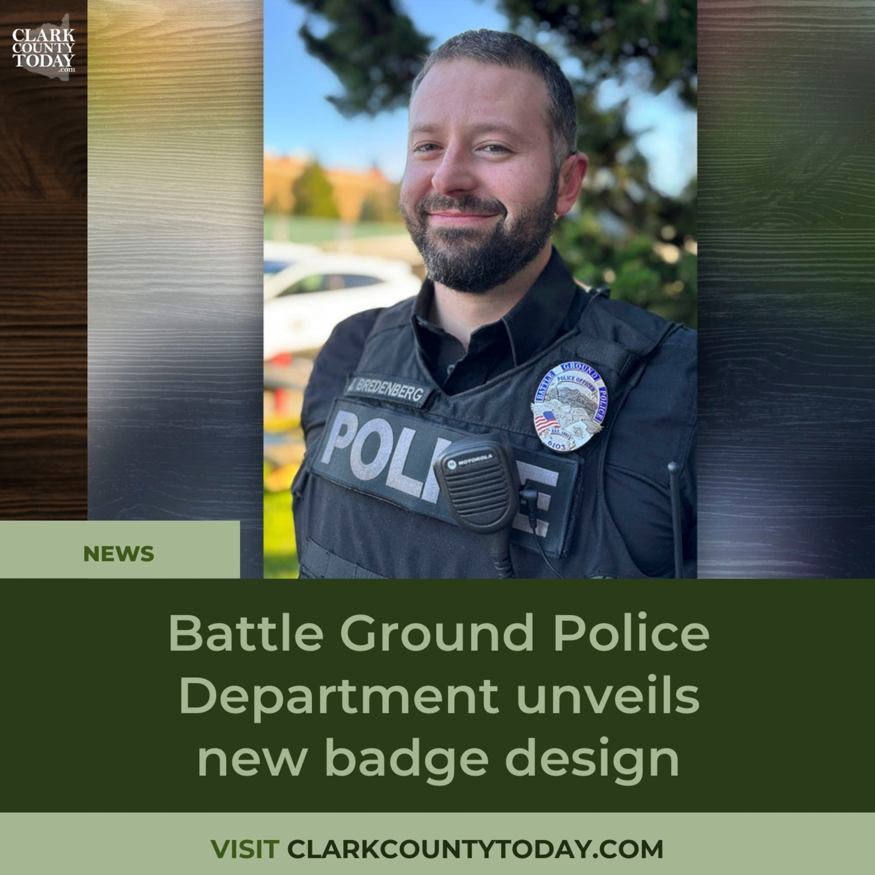 Battle Ground Police Department unveils new badge design episode artwork