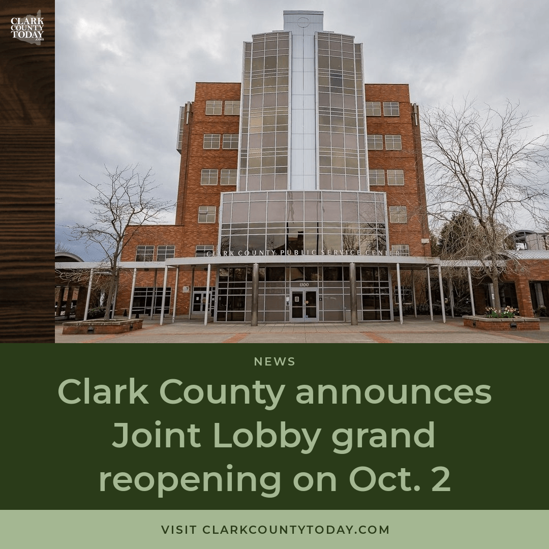 Audio artwork for “Clark County Joint Lobby Reopens Oct. 2 in Vancouver”