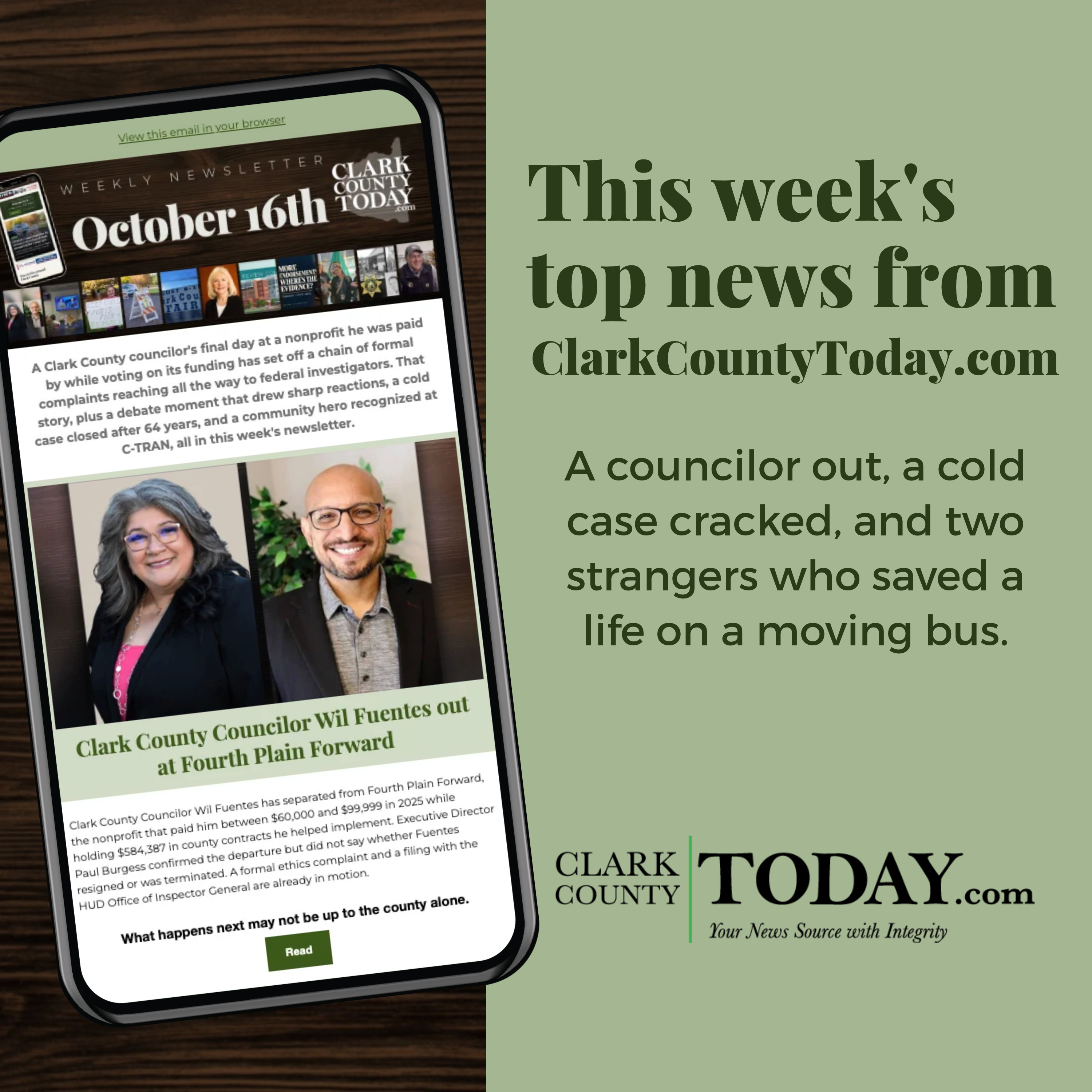 Clark County Today Newsletter: October 16, 2026