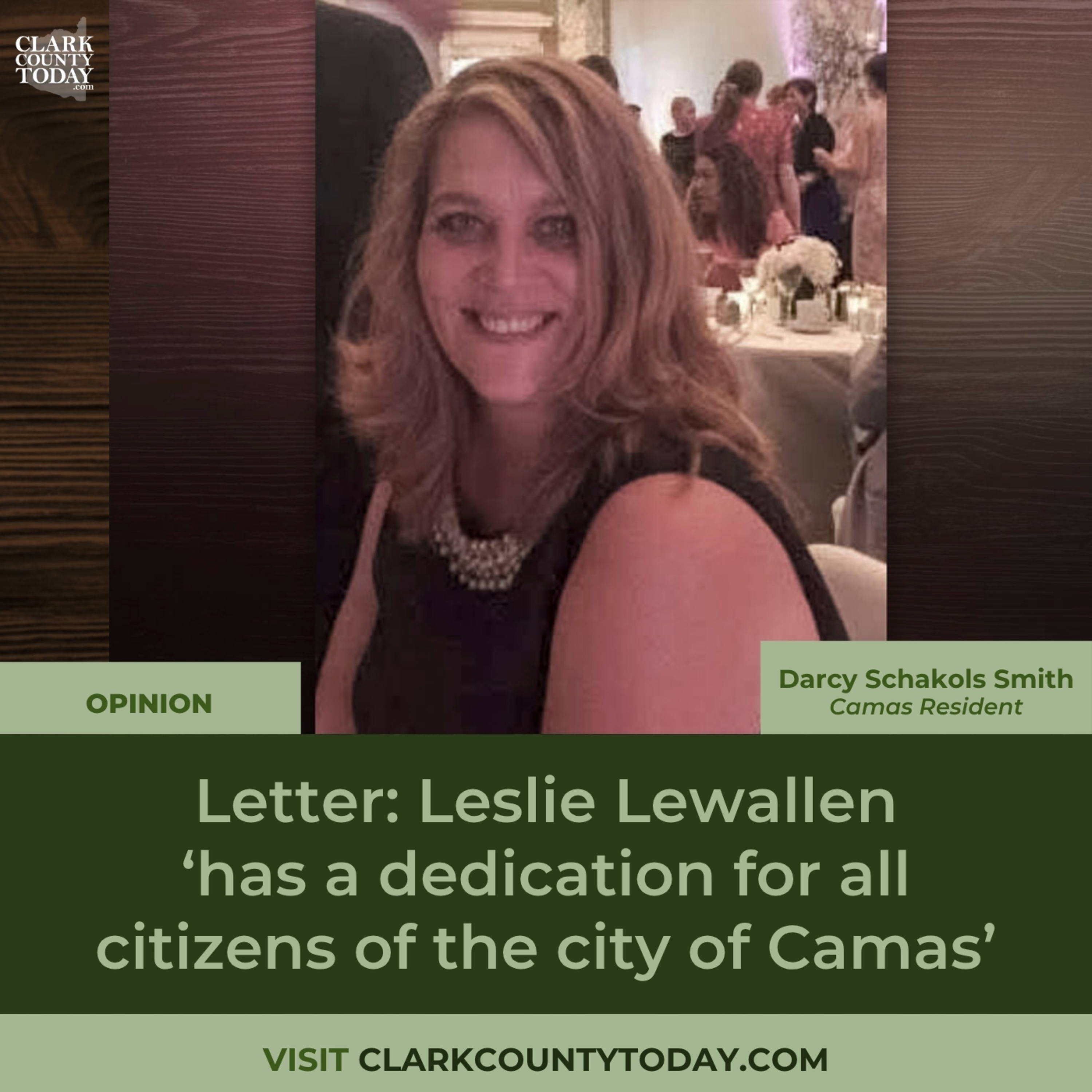 Letter: Leslie Lewallen ‘has a dedication for all citizens of the city of Camas’