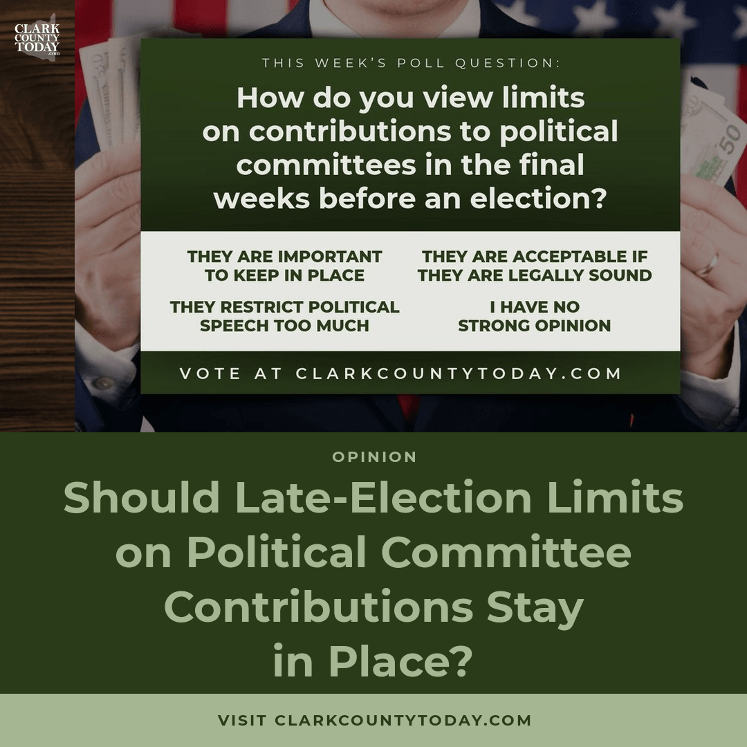 How do you view limits on contributions to political committees in the final weeks before an election?