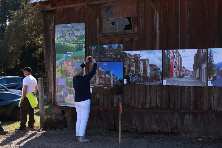 La Center community members had the opportunity to rank their three favorite architectural appearances as well as view preliminary site plans for Downtown 2.0 during the groundbreaking ceremony for the project on Thursday, Sept. 17.