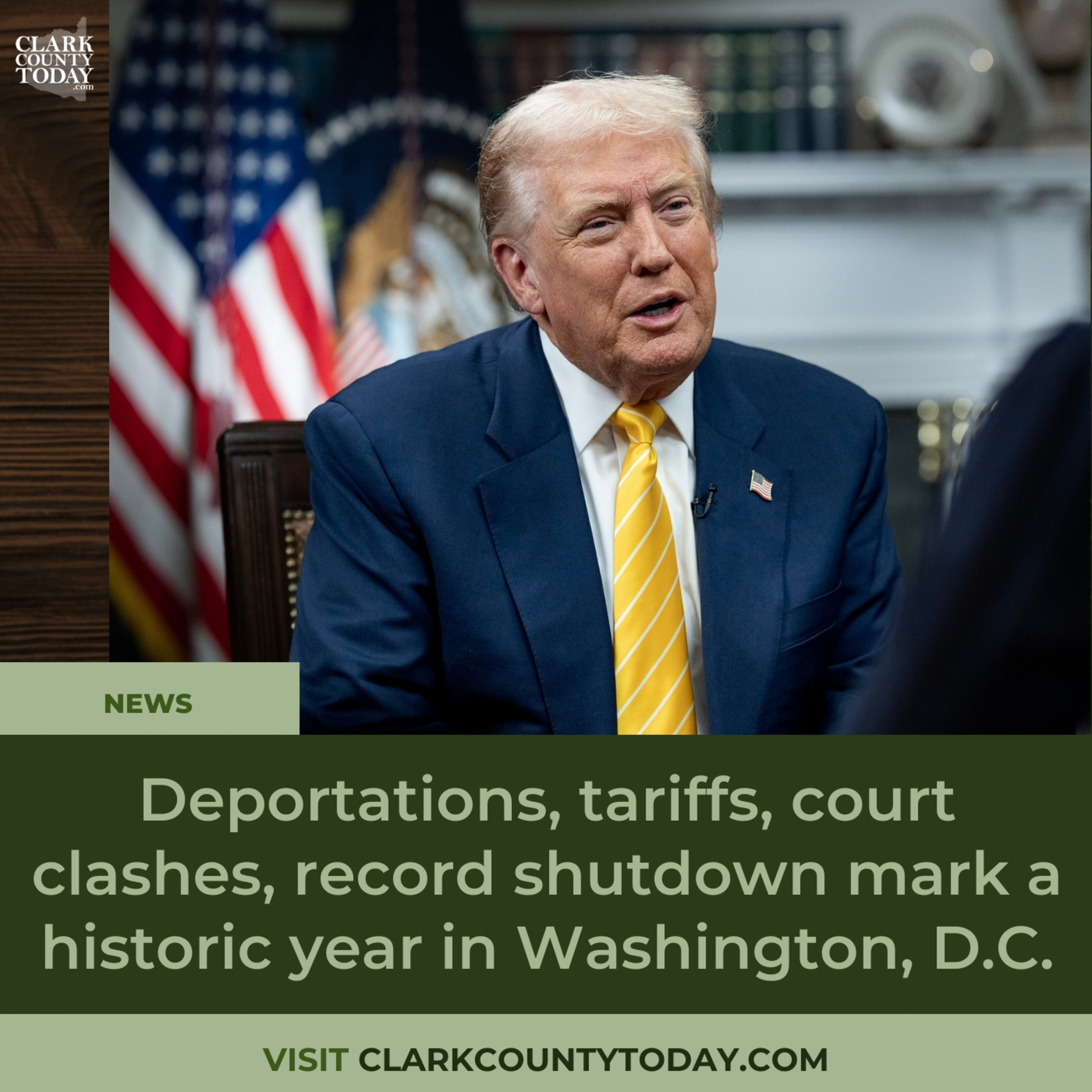 Deportations, tariffs, court clashes, record shutdown mark a historic year in Washington, D.C. episode artwork
