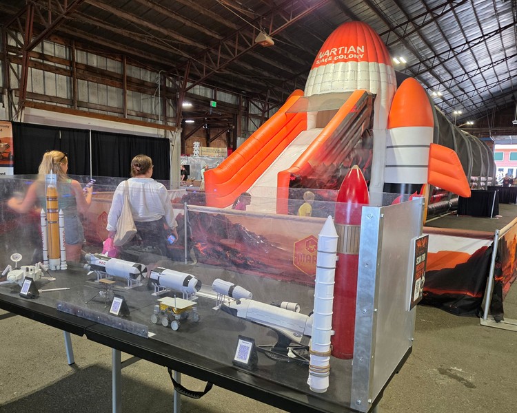 Mars Encounters is not only fun, but it is educational. The exhibition at the Clark County Fair also includes models of NASA vehicles.